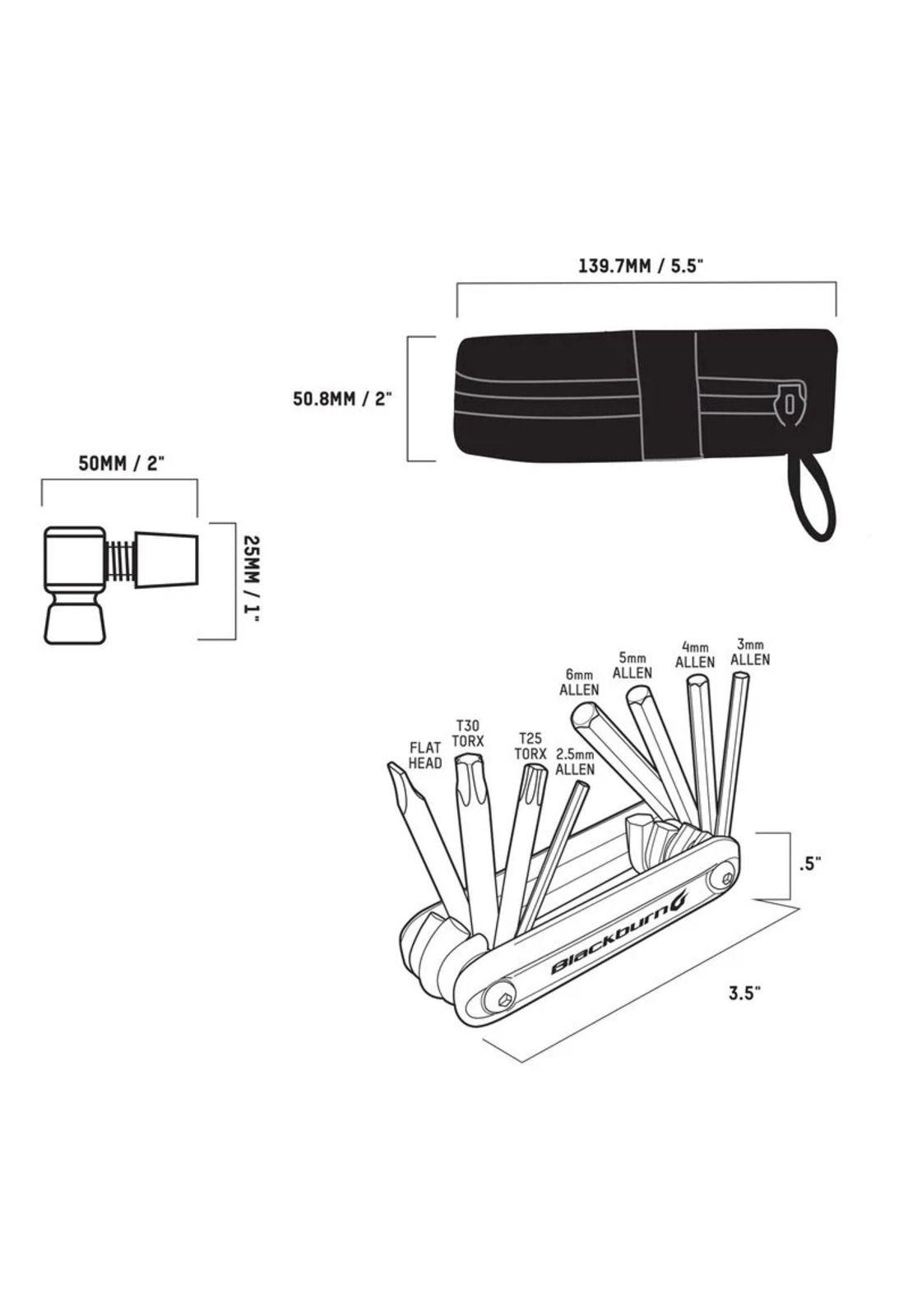 Bolso Asiento Bicicleta Kit Herramientas y CO2 Negro Blackburn-4