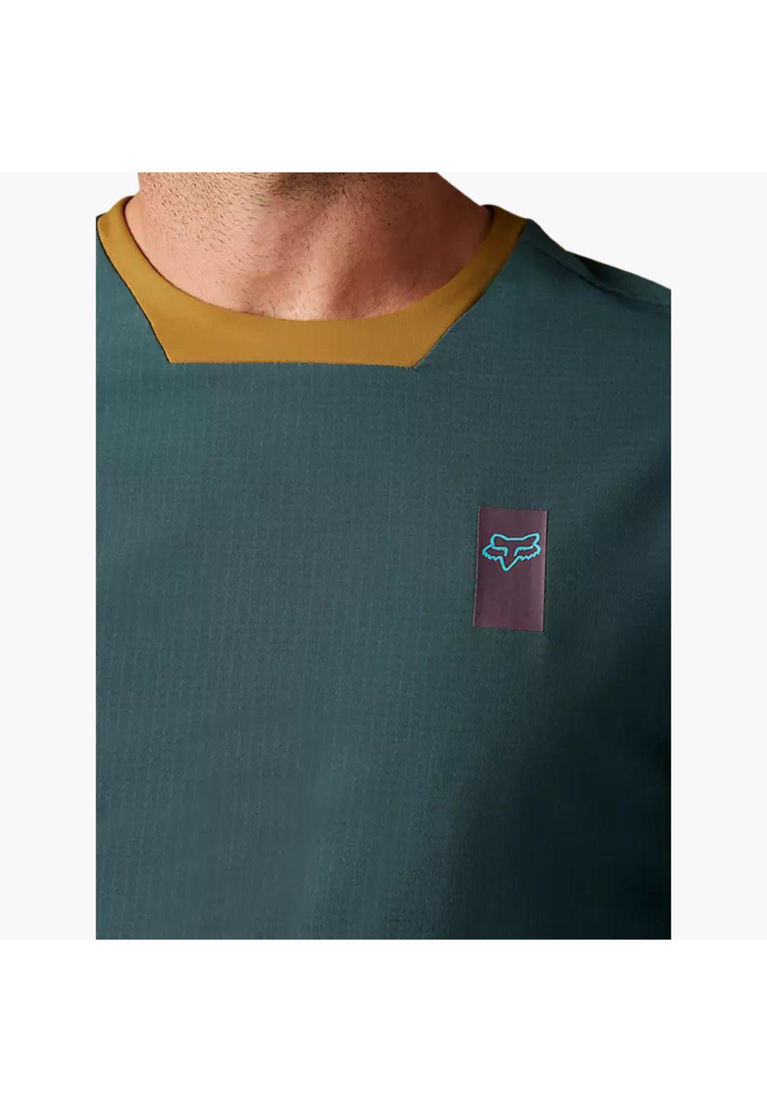 Polera Bicicleta Defend Thermal Esmeralda Fox-2