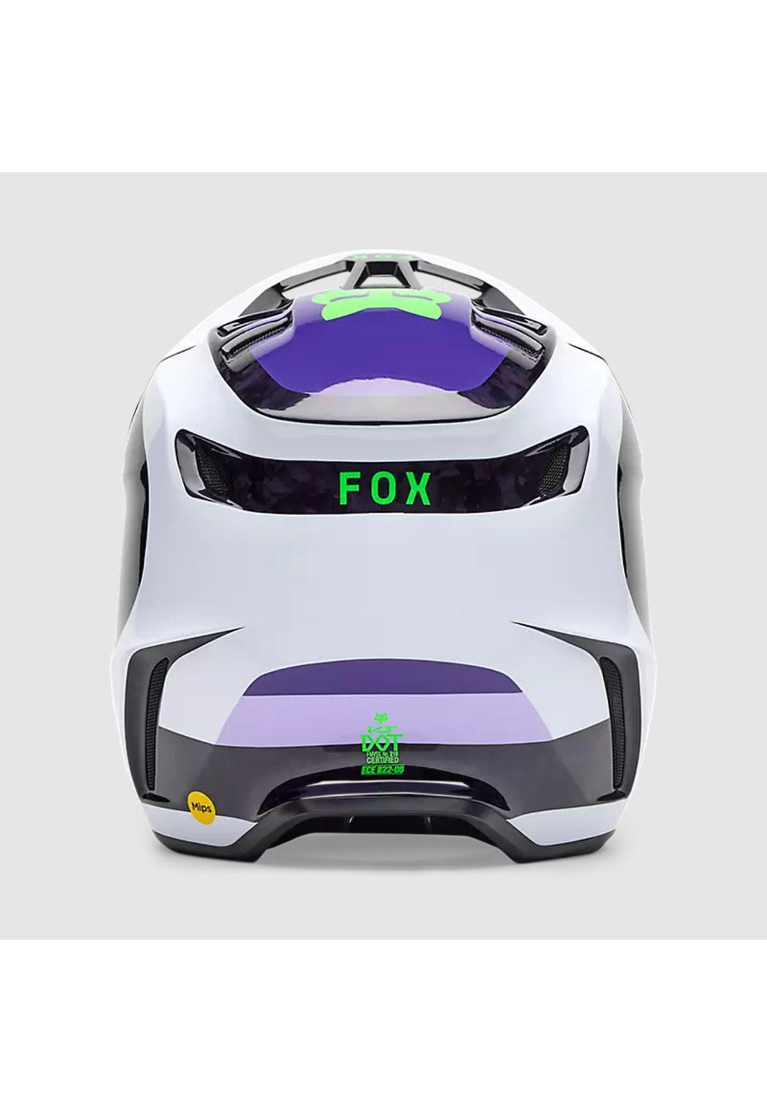 Casco Moto V3 RS Grid Negro/Morado Fox-4