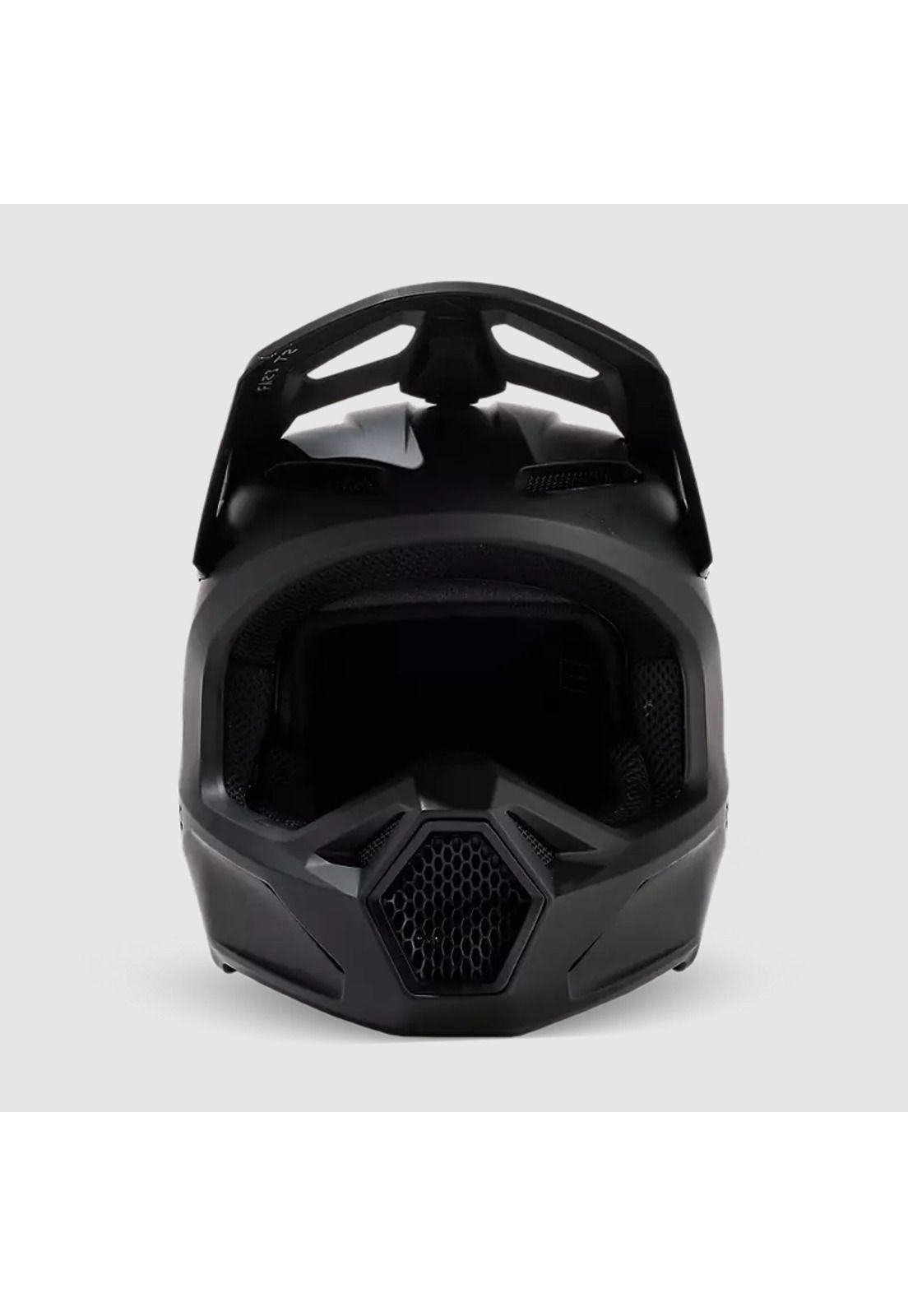 Casco Moto V1 Solid Negro Matte Fox-2