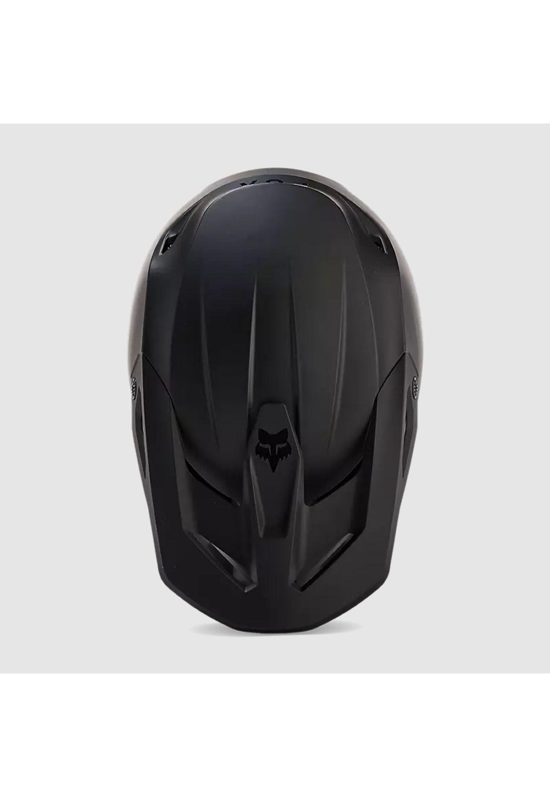 Casco Moto V1 Solid Negro Matte Fox-3