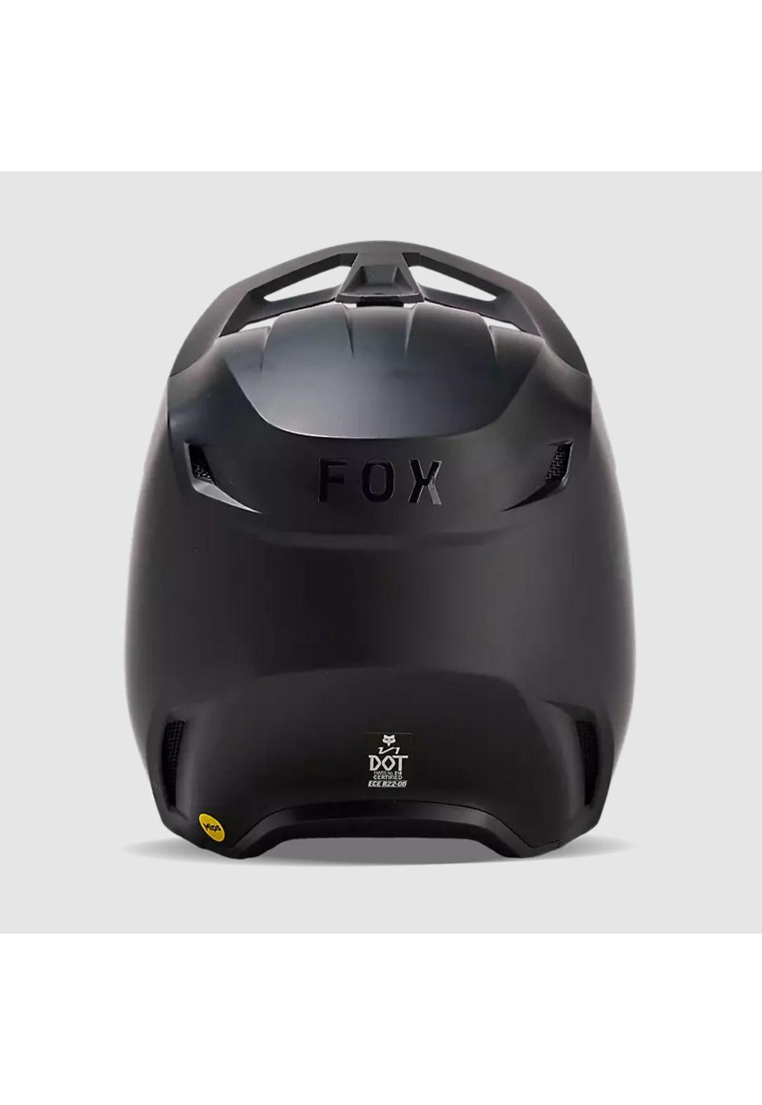 Casco Moto V1 Solid Negro Matte Fox-4