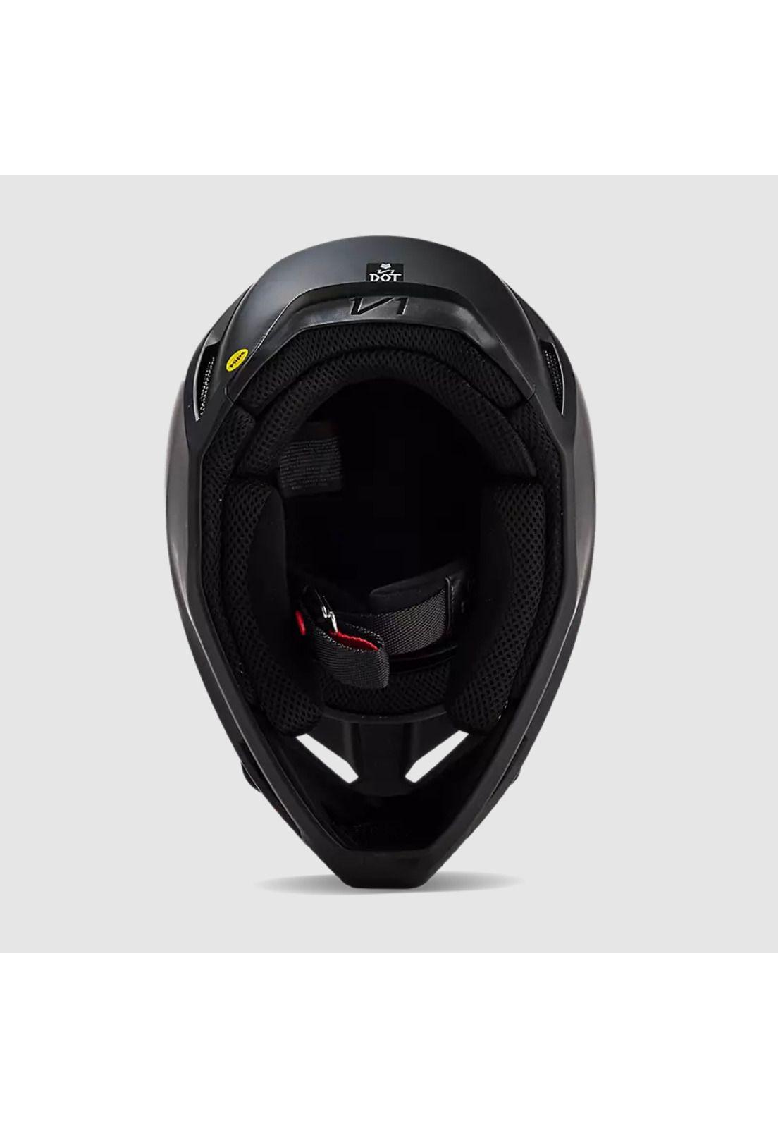 Casco Moto V1 Solid Negro Matte Fox-5