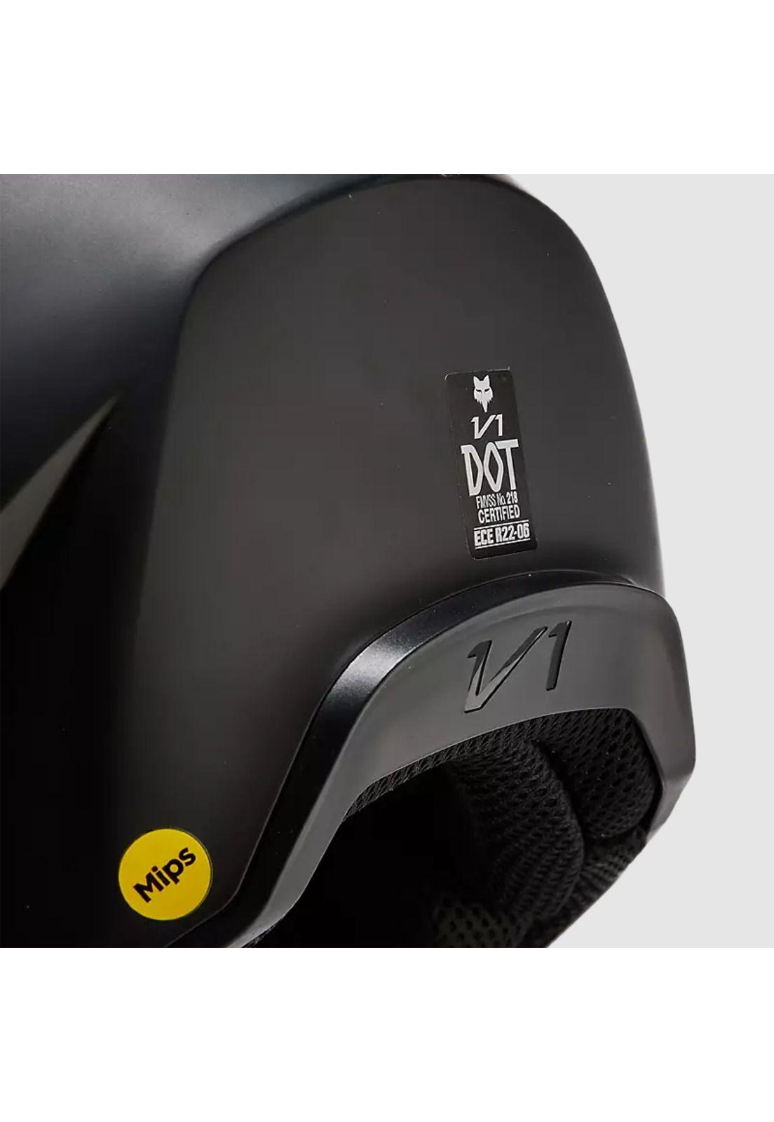 Casco Moto V1 Solid Negro Matte Fox-8
