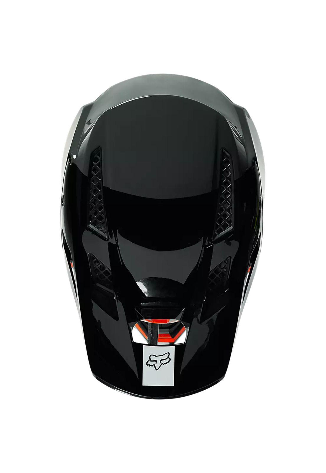Casco Bicicleta Rampage Pro Carbon Mips™ Fuel Negro/Naranjo Fox-2