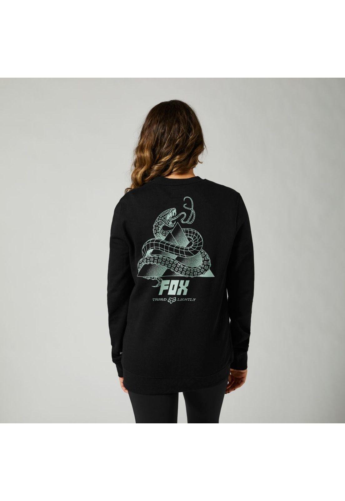 Poleron Lifestyle Mujer Sent Negro Fox-1