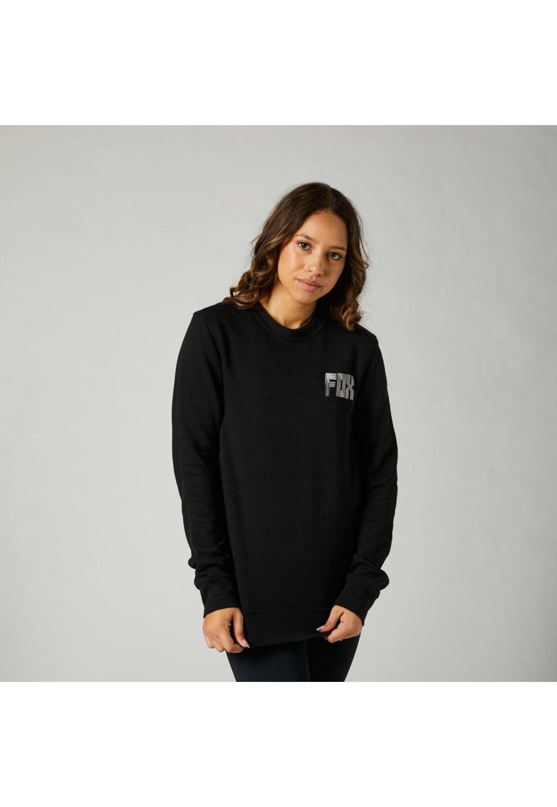 Poleron Lifestyle Mujer Sent Negro Fox-2