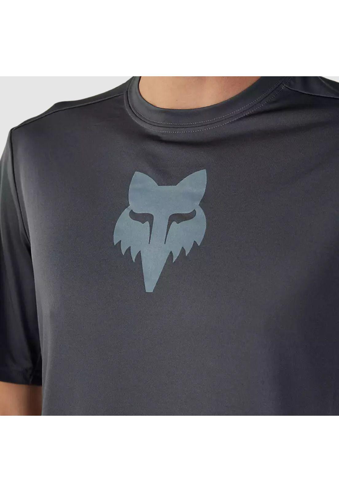 Polera Bicicleta Ranger Lab Head Gris Oscuro Fox-4