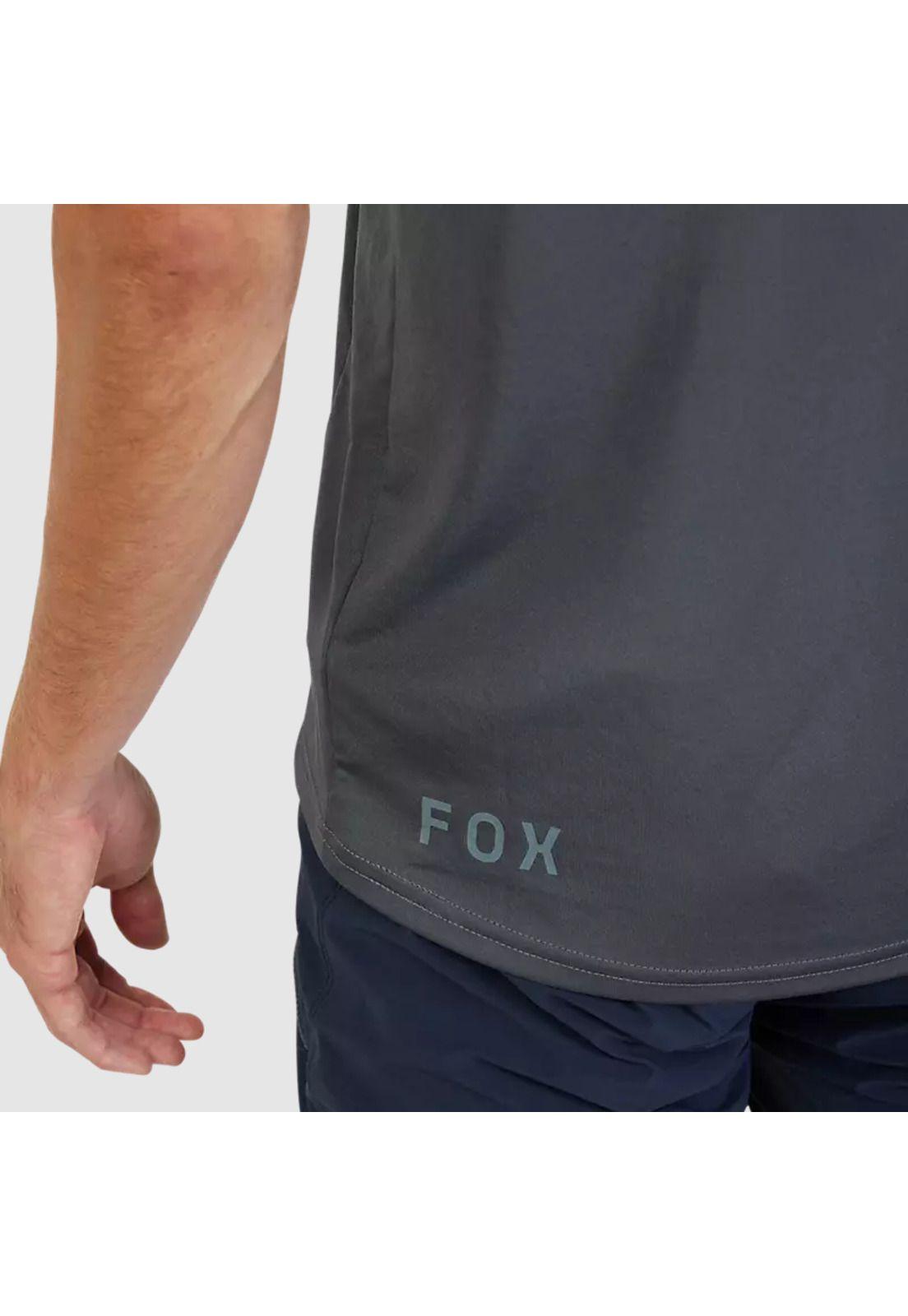 Polera Bicicleta Ranger Lab Head Gris Oscuro Fox-5