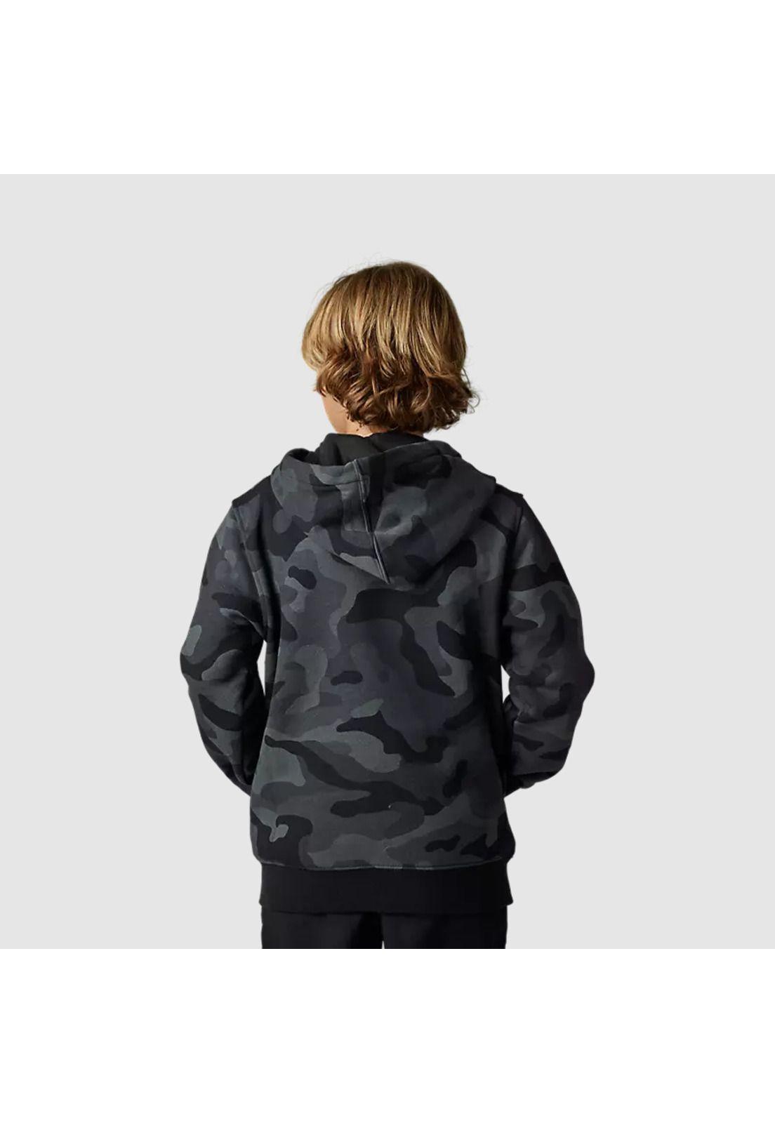 Poleron Lifestyle Niño Pack Camo Negro Fox-2