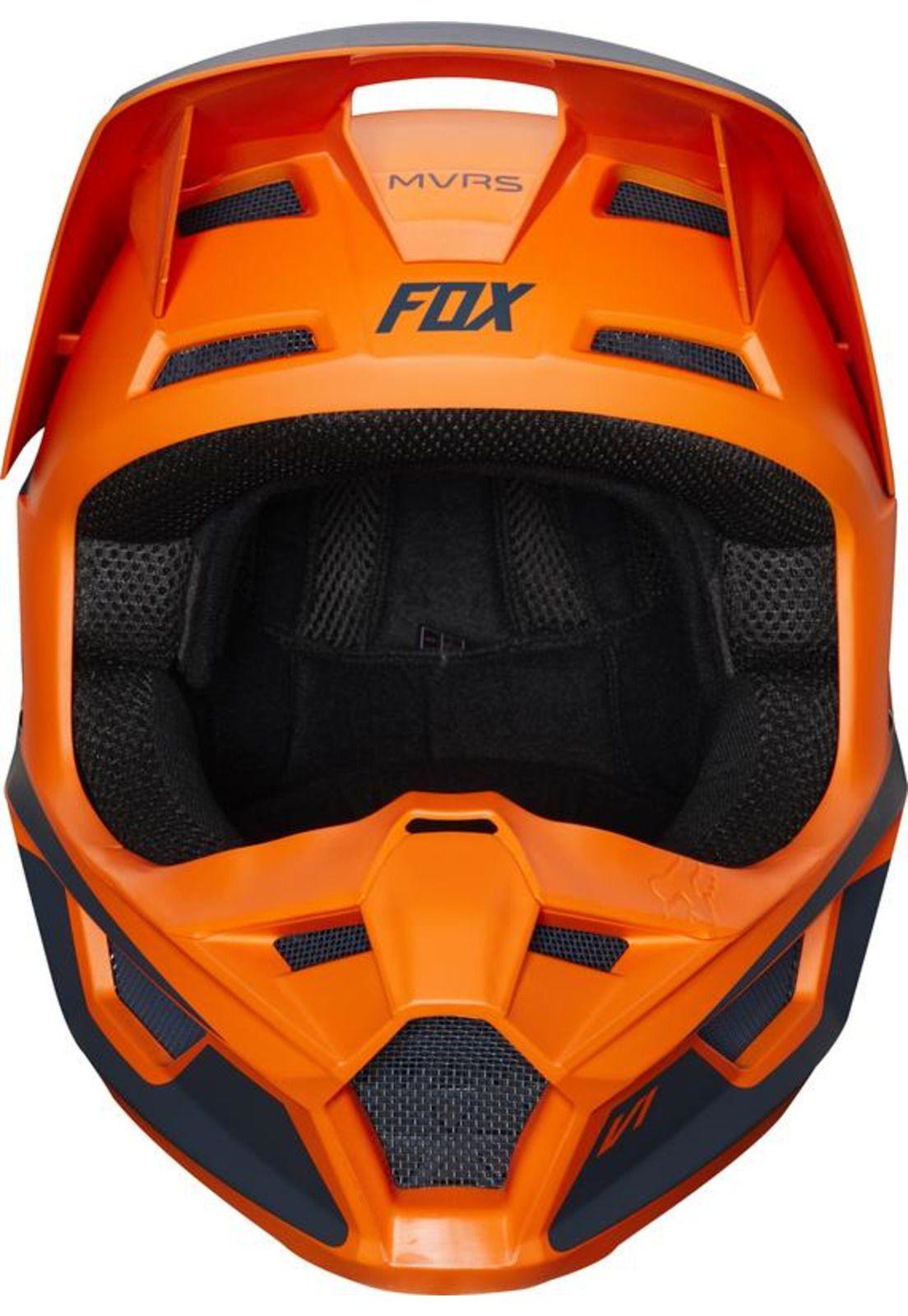 Casco Moto Niño V1 Przm Naranjo Fox-3