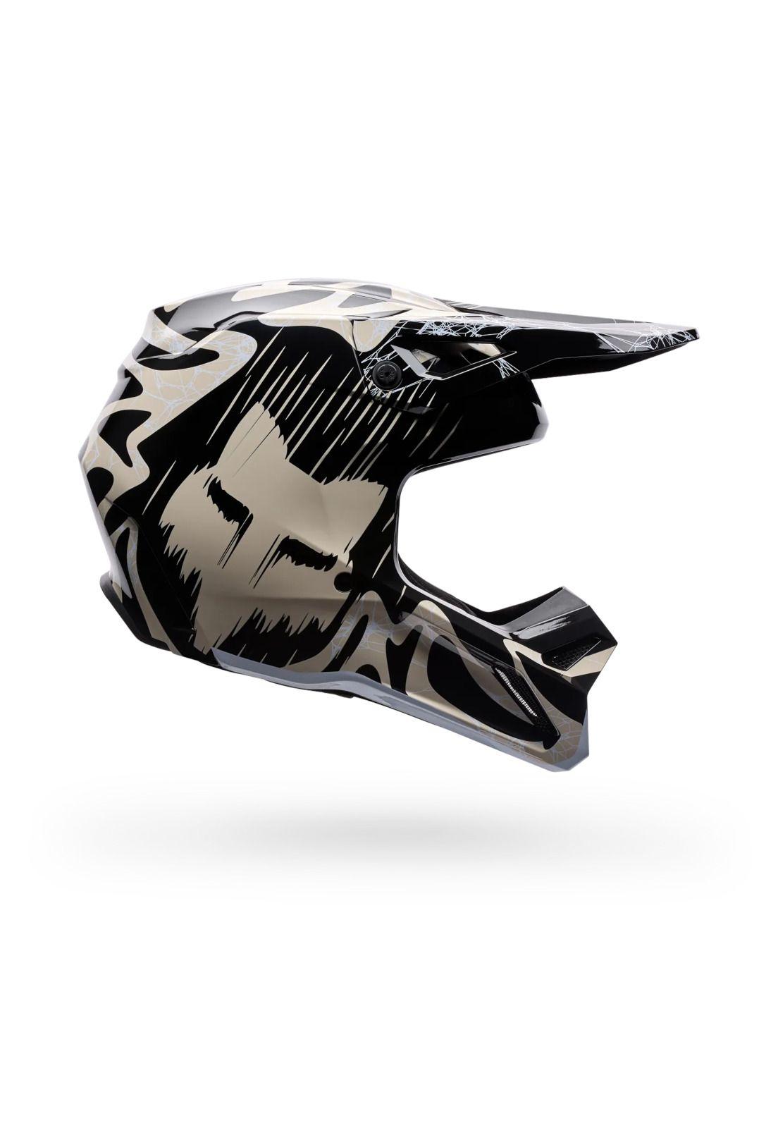 Casco Moto V1 Diffuse SE Negro Fox-0