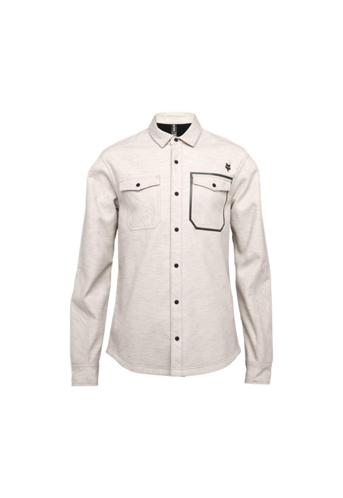 Camisa Moto Defend Drive Windbloc® Blanco Fox-0
