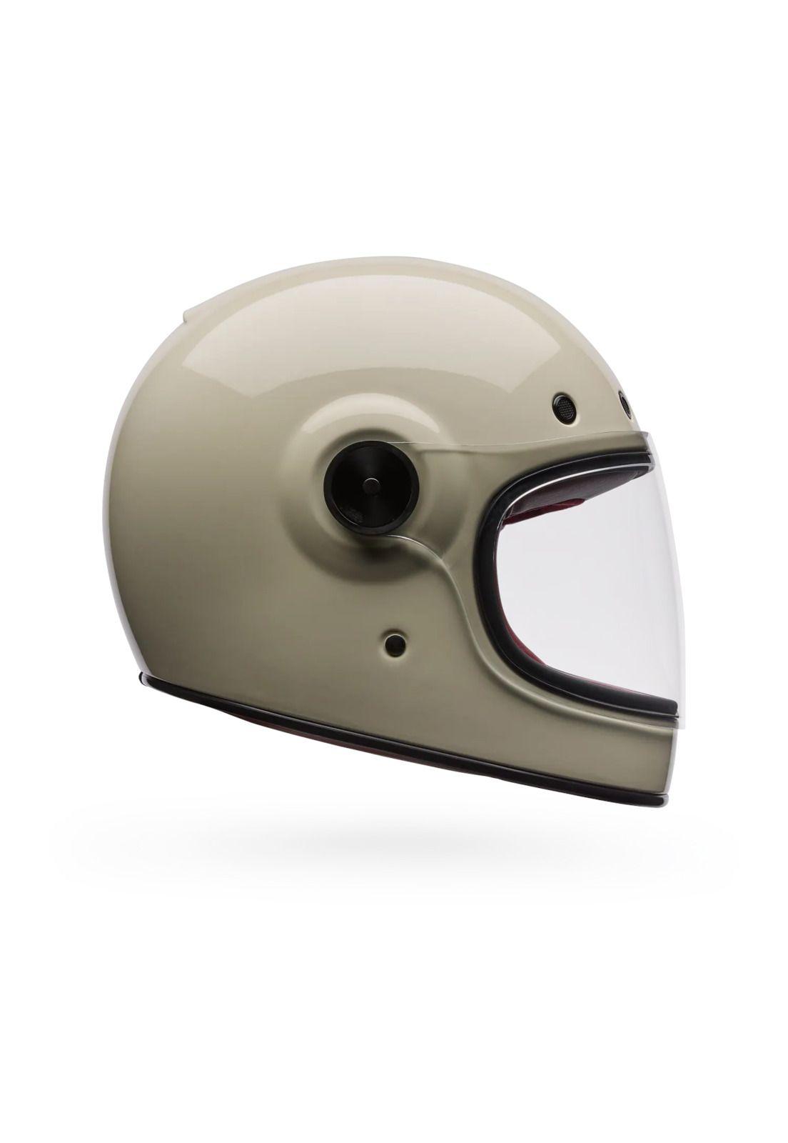 Casco Moto Calle Bullitt GT Solid Blanco Crema Bell-0