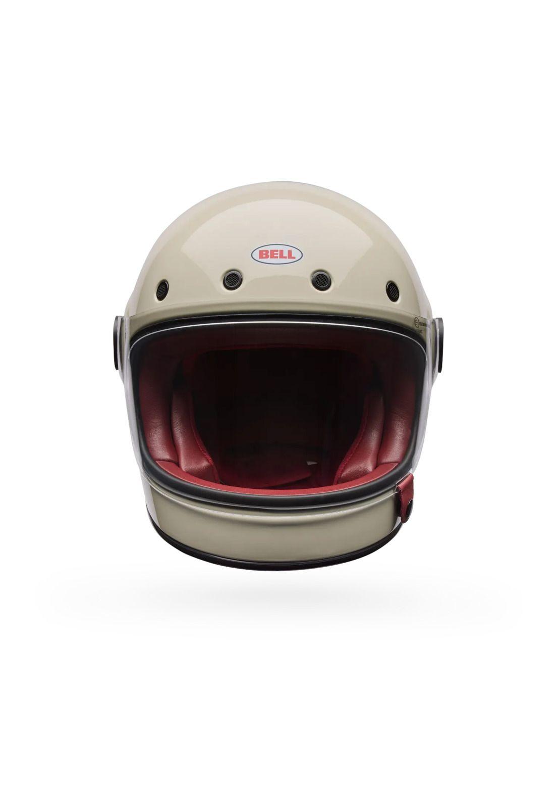 Casco Moto Calle Bullitt GT Solid Blanco Crema Bell-2