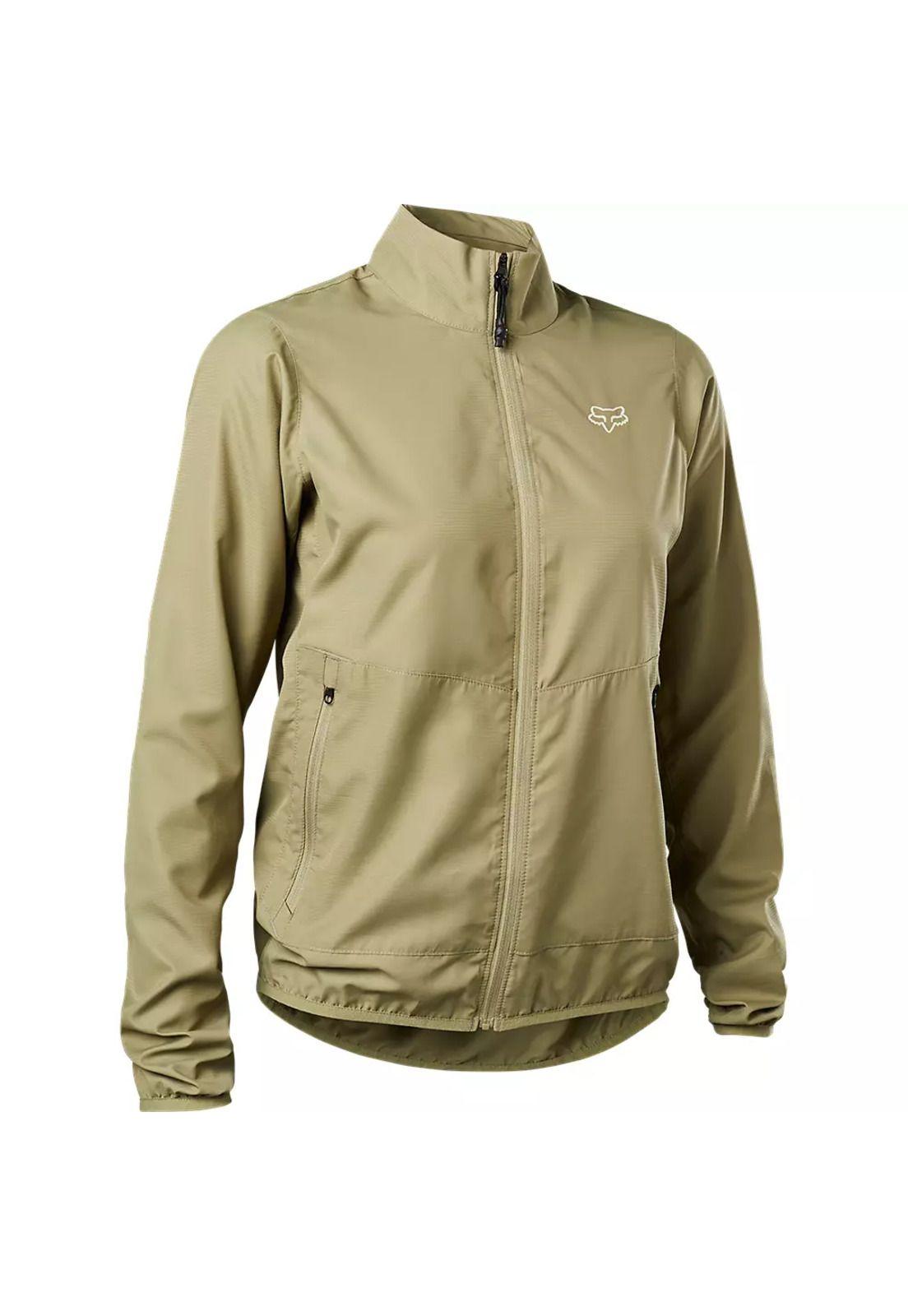 Chaqueta Cortavientos Bicicleta Mujer Ranger Cafe Fox-0