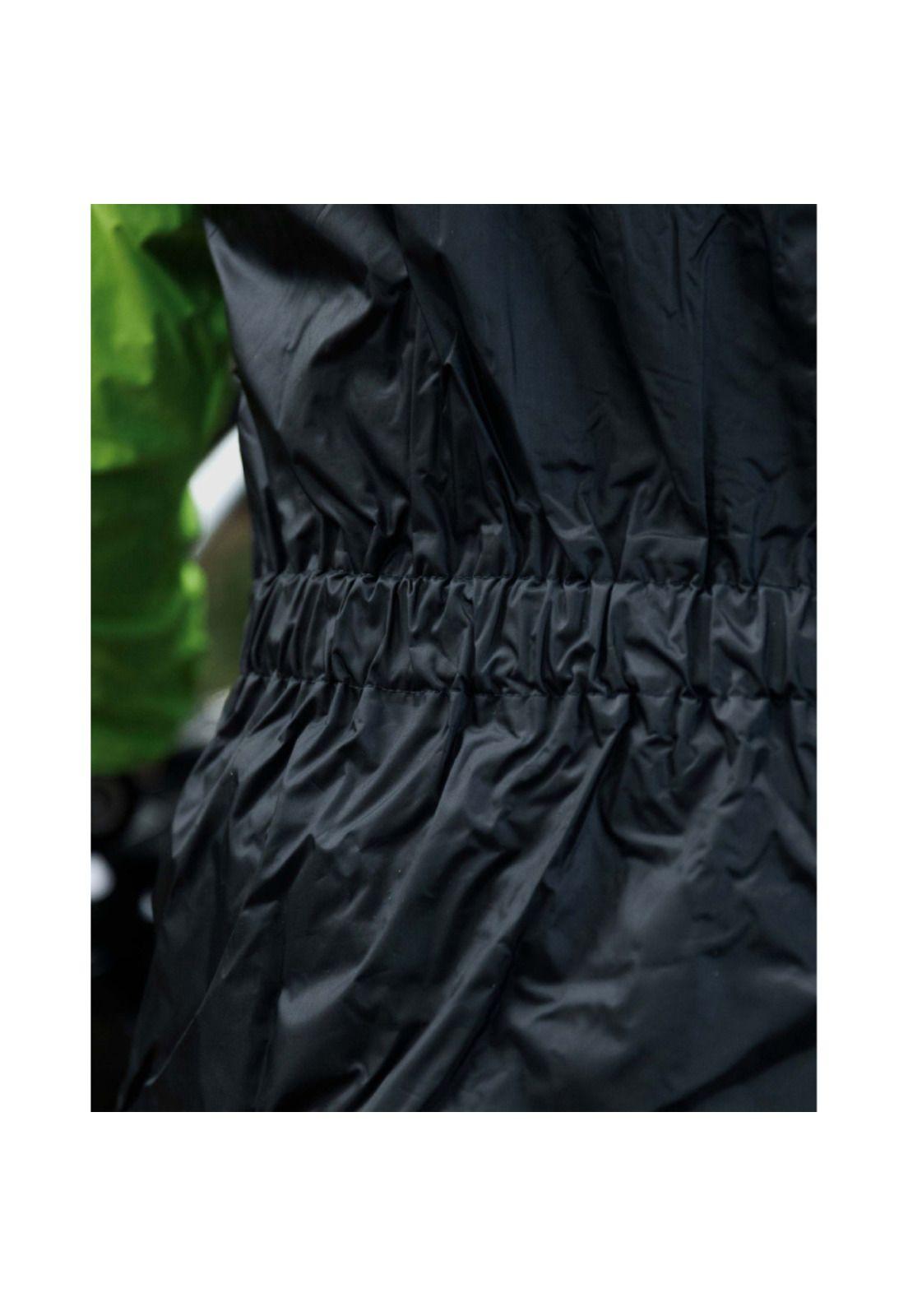 Traje Lluvia Moto Calle Rain Negro RebelHorn-2