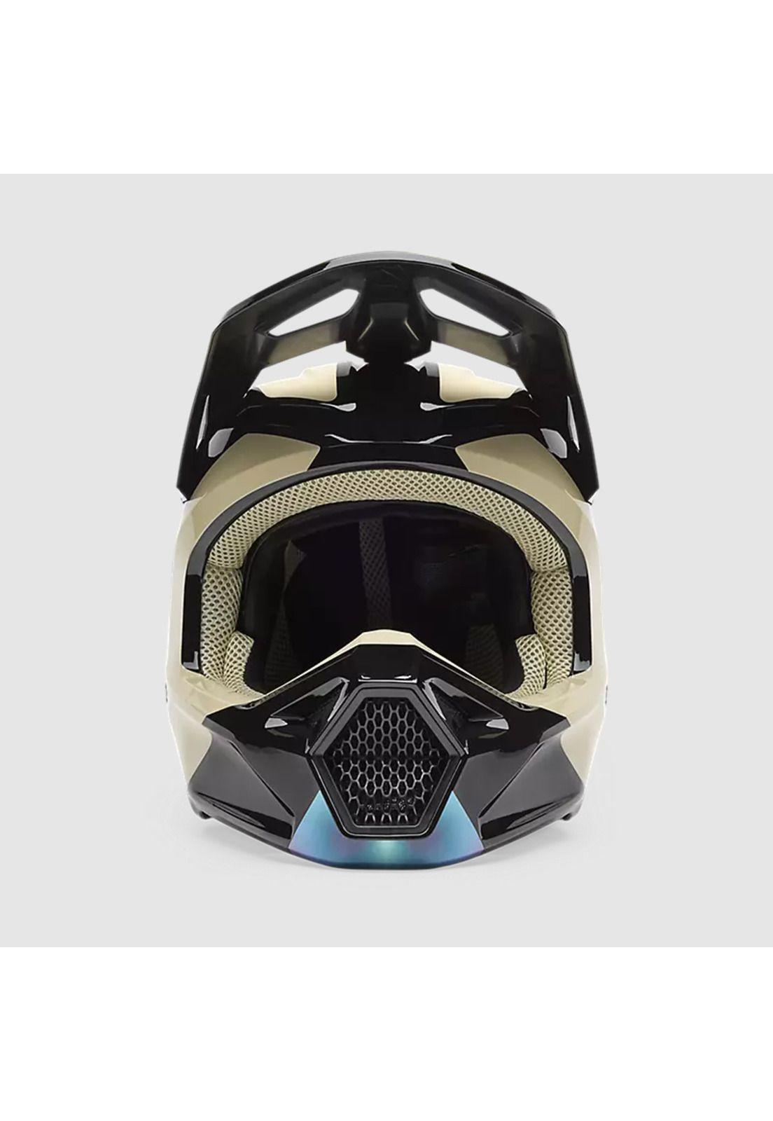 Casco Moto V1 Hello Future Negro/Cafe Fox-2