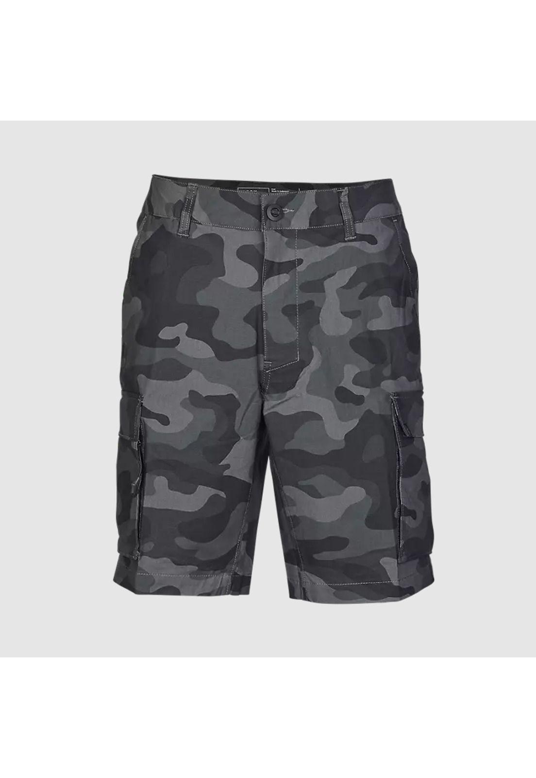 Short Lifestyle Slambozo Negro Camo Fox-0