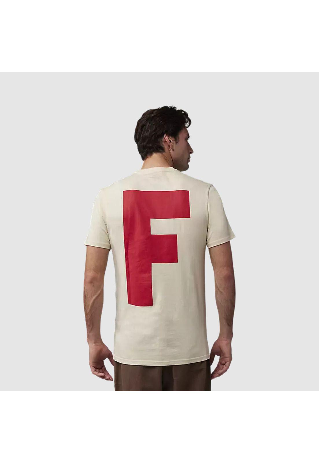 Polera Lifestyle Big F Premium Crema Fox-3