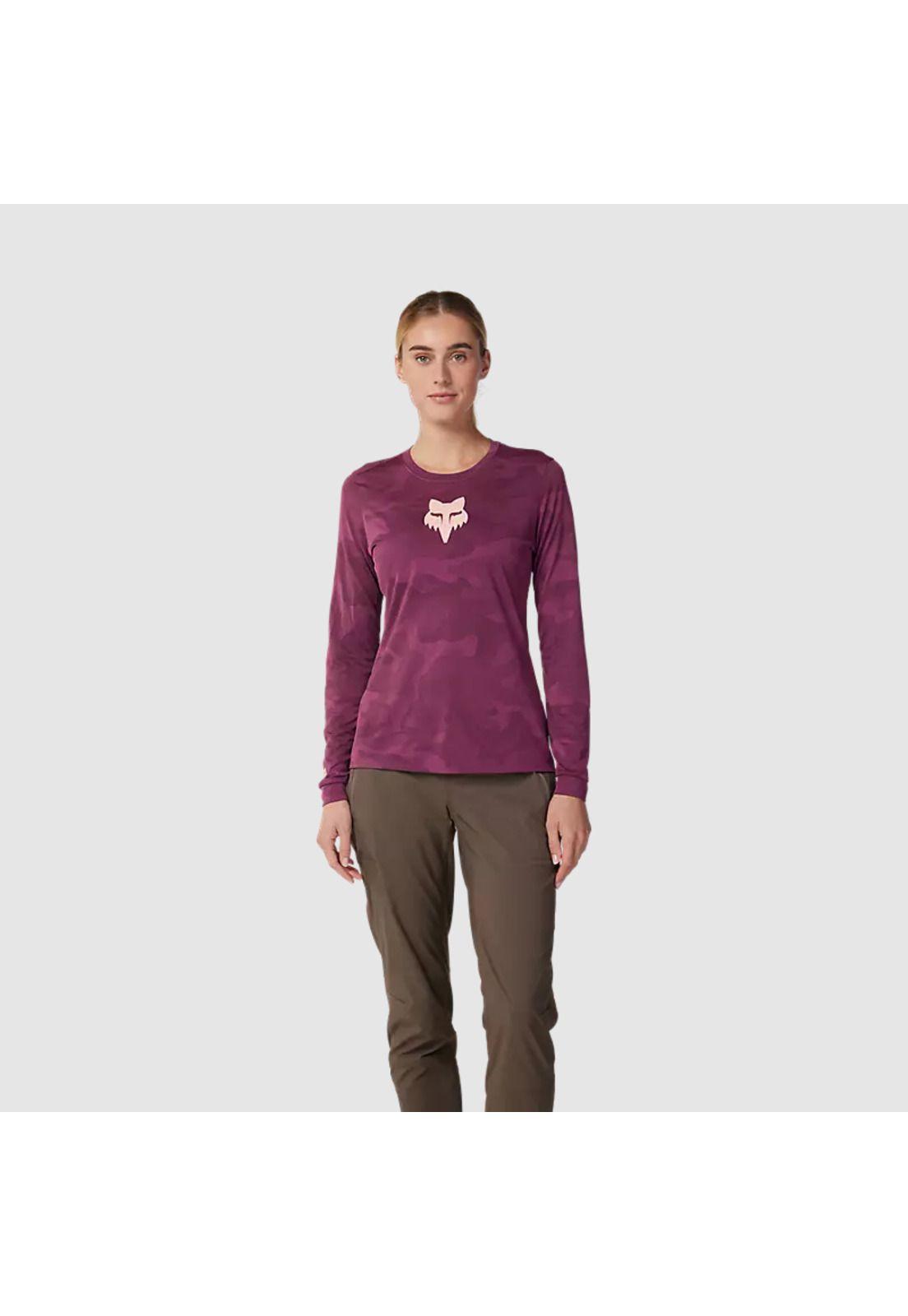 Polera Bicicleta Mujer Ranger TruDri™ Manga Larga Morado Fox-2