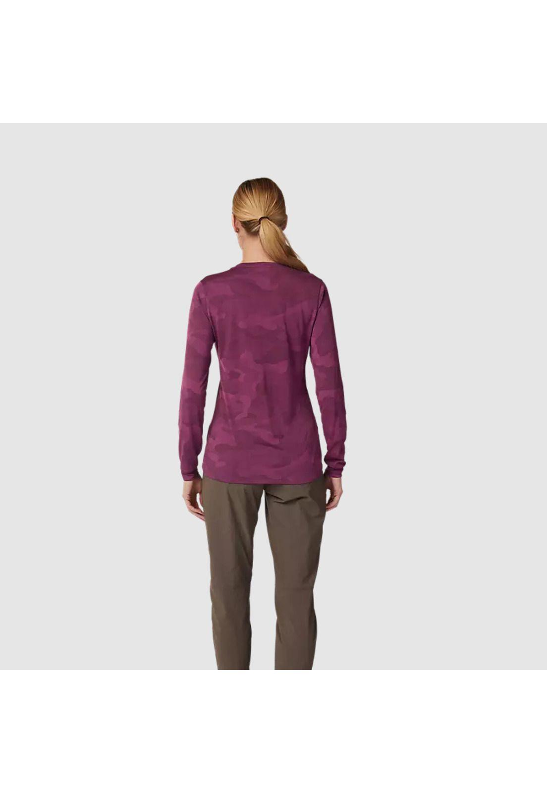 Polera Bicicleta Mujer Ranger TruDri™ Manga Larga Morado Fox-3