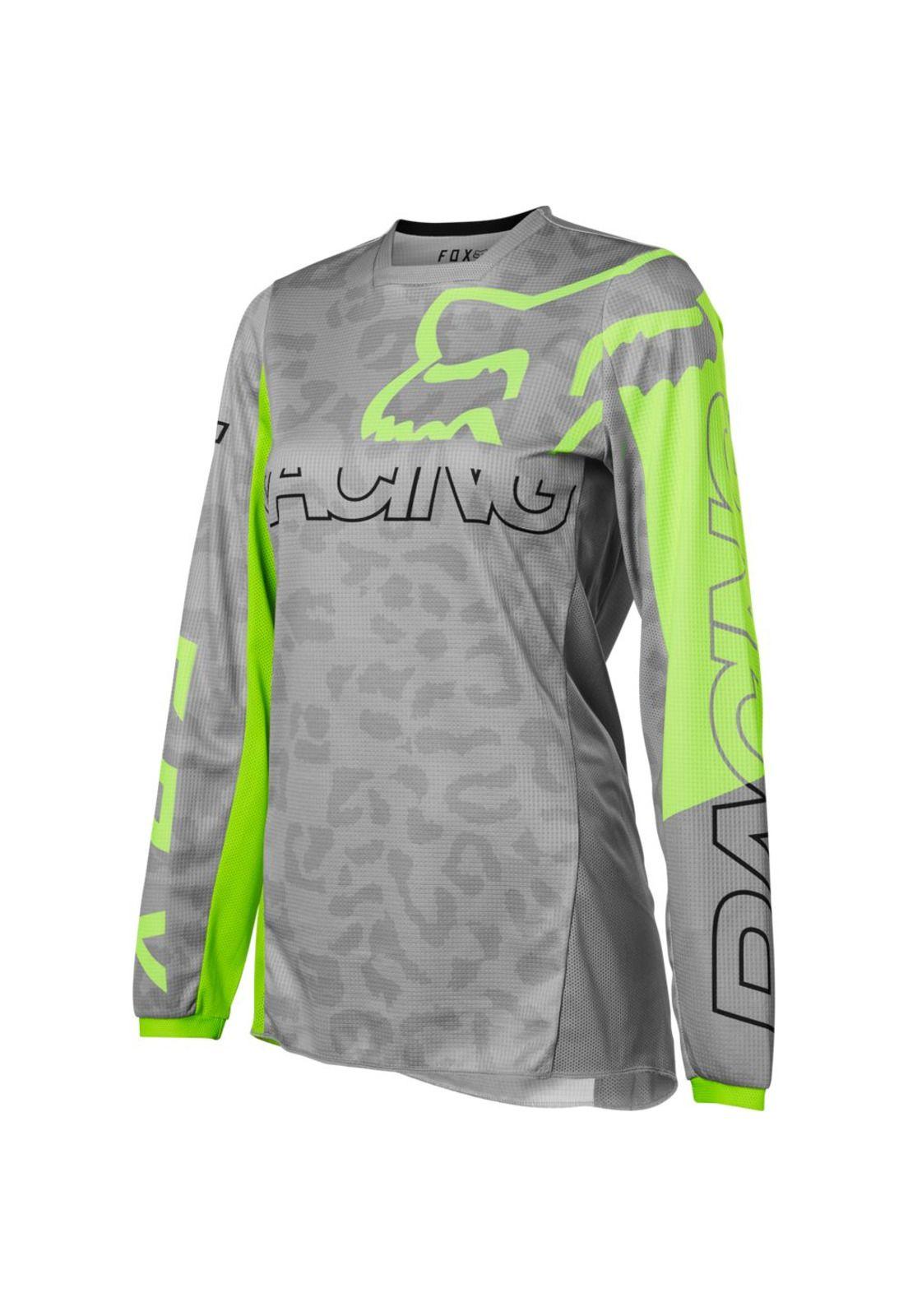 Polera Moto Mujer 180 Skew Gris Fox-1