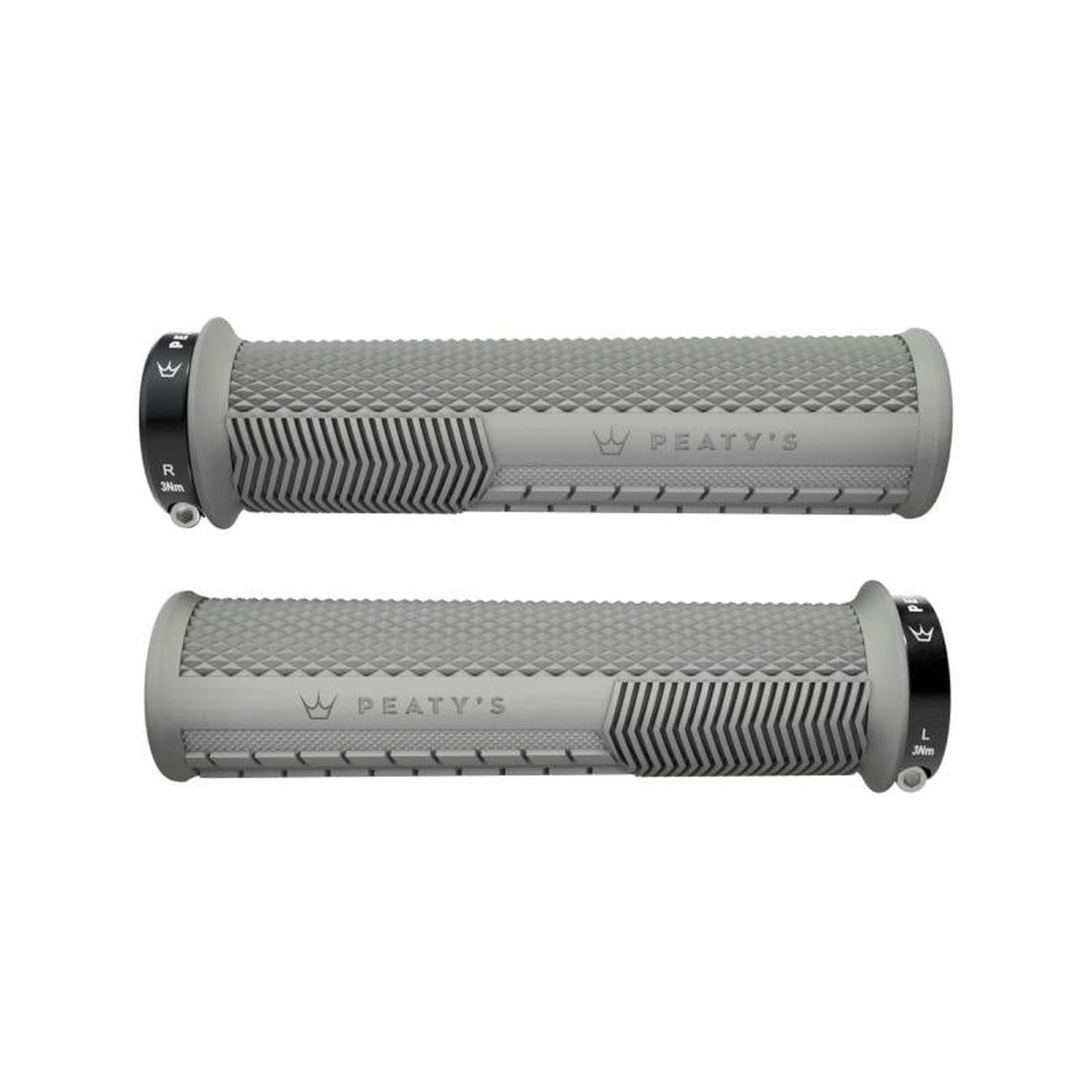 Puños Bicicleta Knurl Delgado Gris Peatys-1