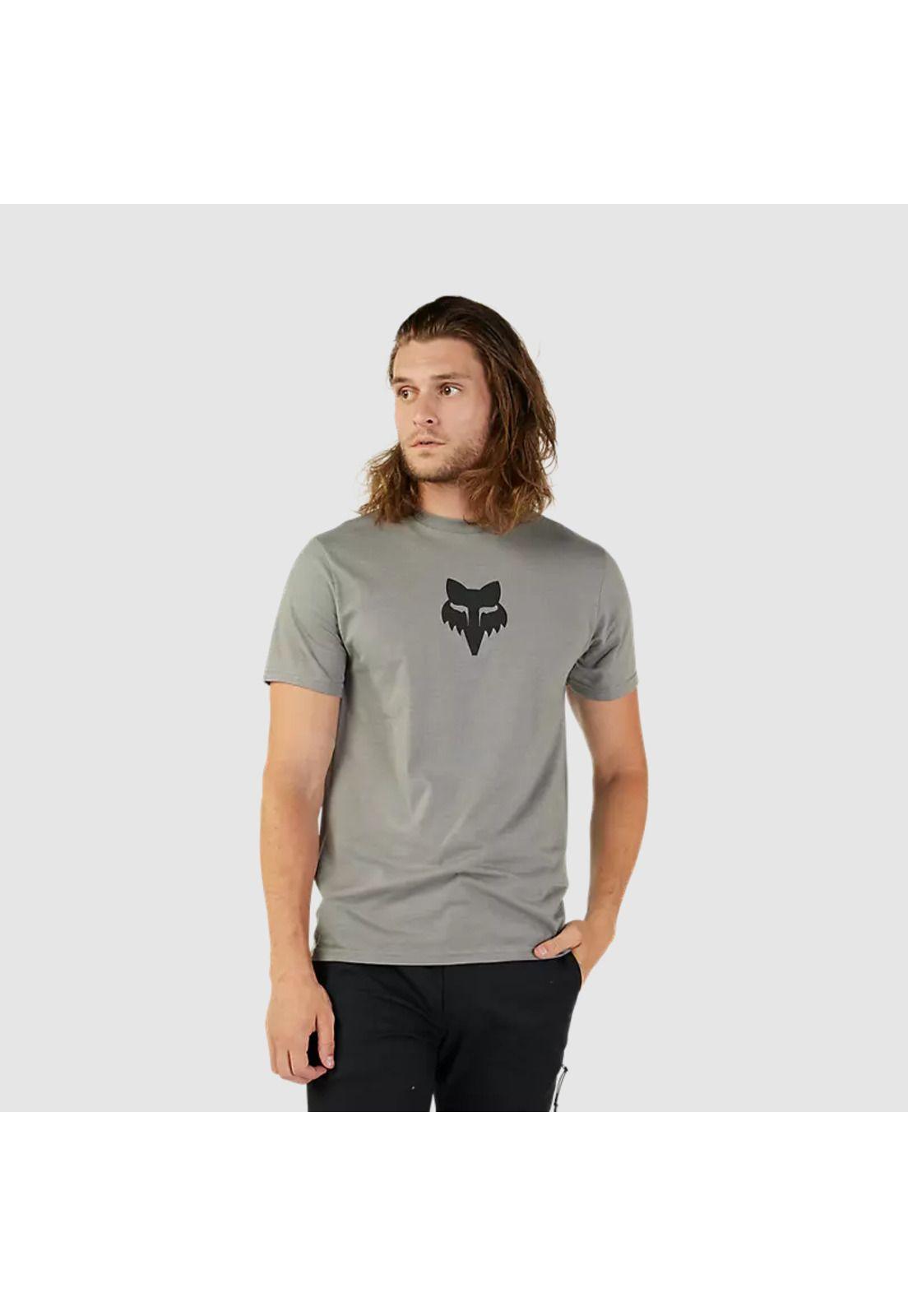 Polera Lifestyle Fox Head Premium Gris Fox-0