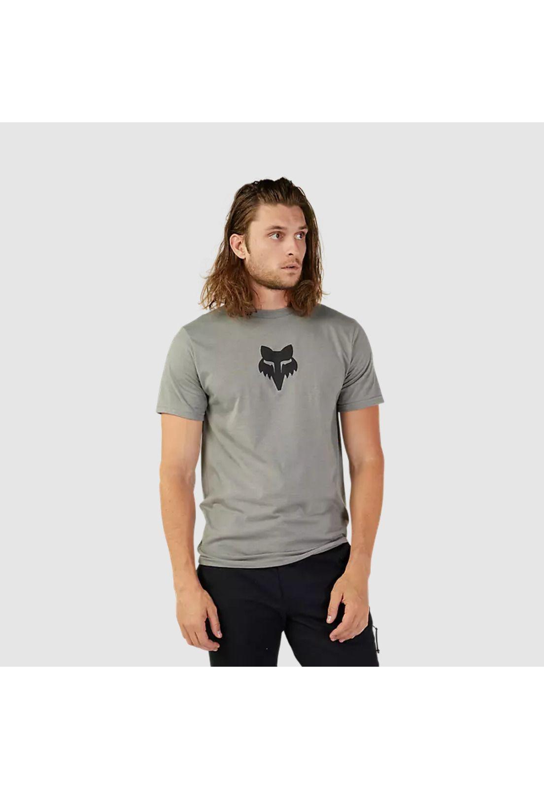 Polera Lifestyle Fox Head Premium Gris Fox-2