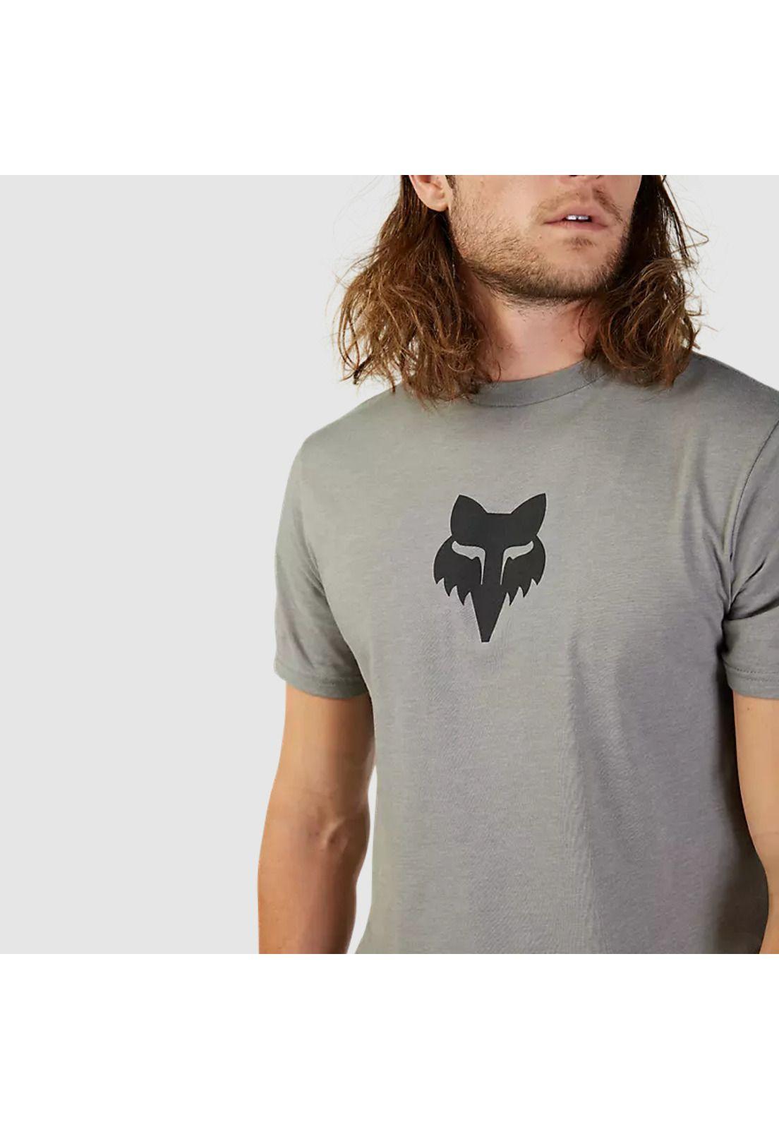Polera Lifestyle Fox Head Premium Gris Fox-3