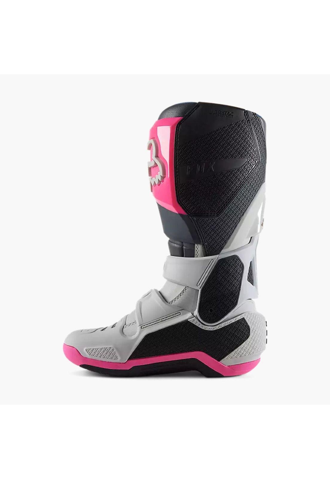 Botas Moto Instinct Gris/Rosado Fox-1
