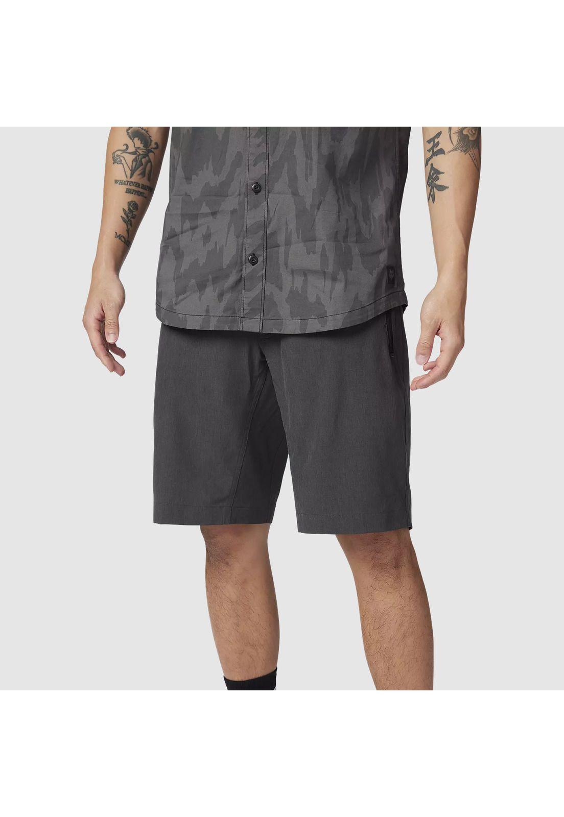 Short Lifestyle Machete Tech Gris Oscuro Fox-2