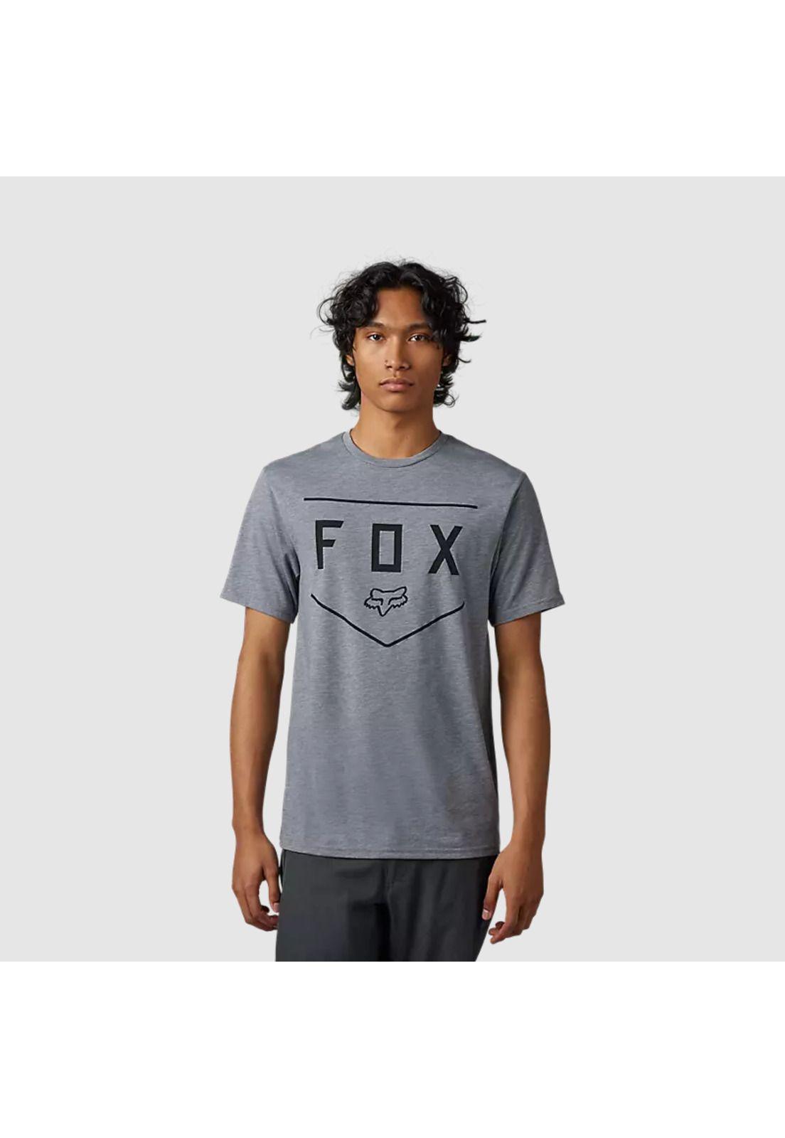 Polera Lifestyle Shield Gris Fox-0