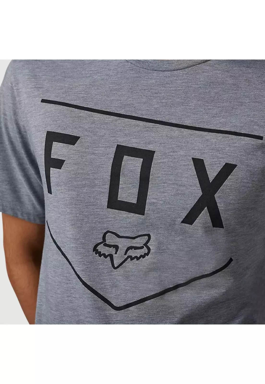 Polera Lifestyle Shield Gris Fox-2