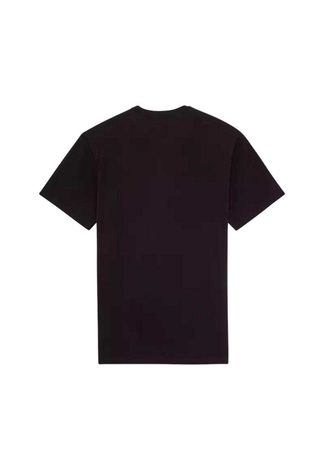 Polera Lifestyle Slogan Premium Negro Fox-1