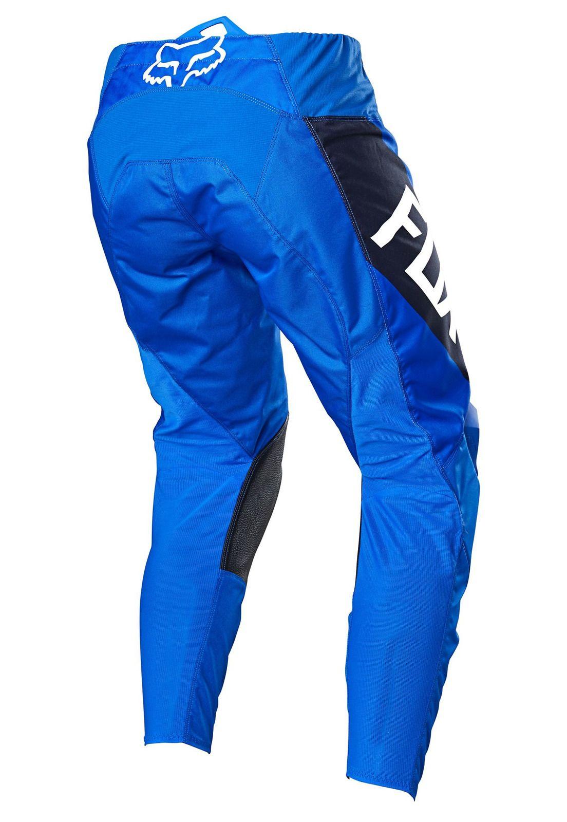 Pantalon Moto Niño 180 Revn Azul Fox-2