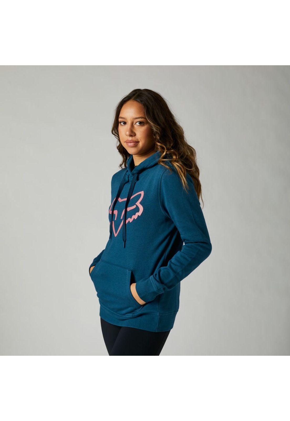 Poleron Lifestyle Mujer Boundary Pullover Azul Fox-2