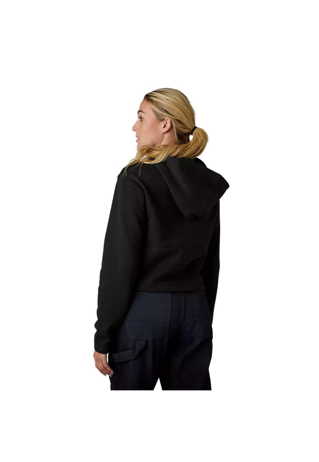 Poleron Lifestyle Mujer Calibrated DWR Negro Fox-2