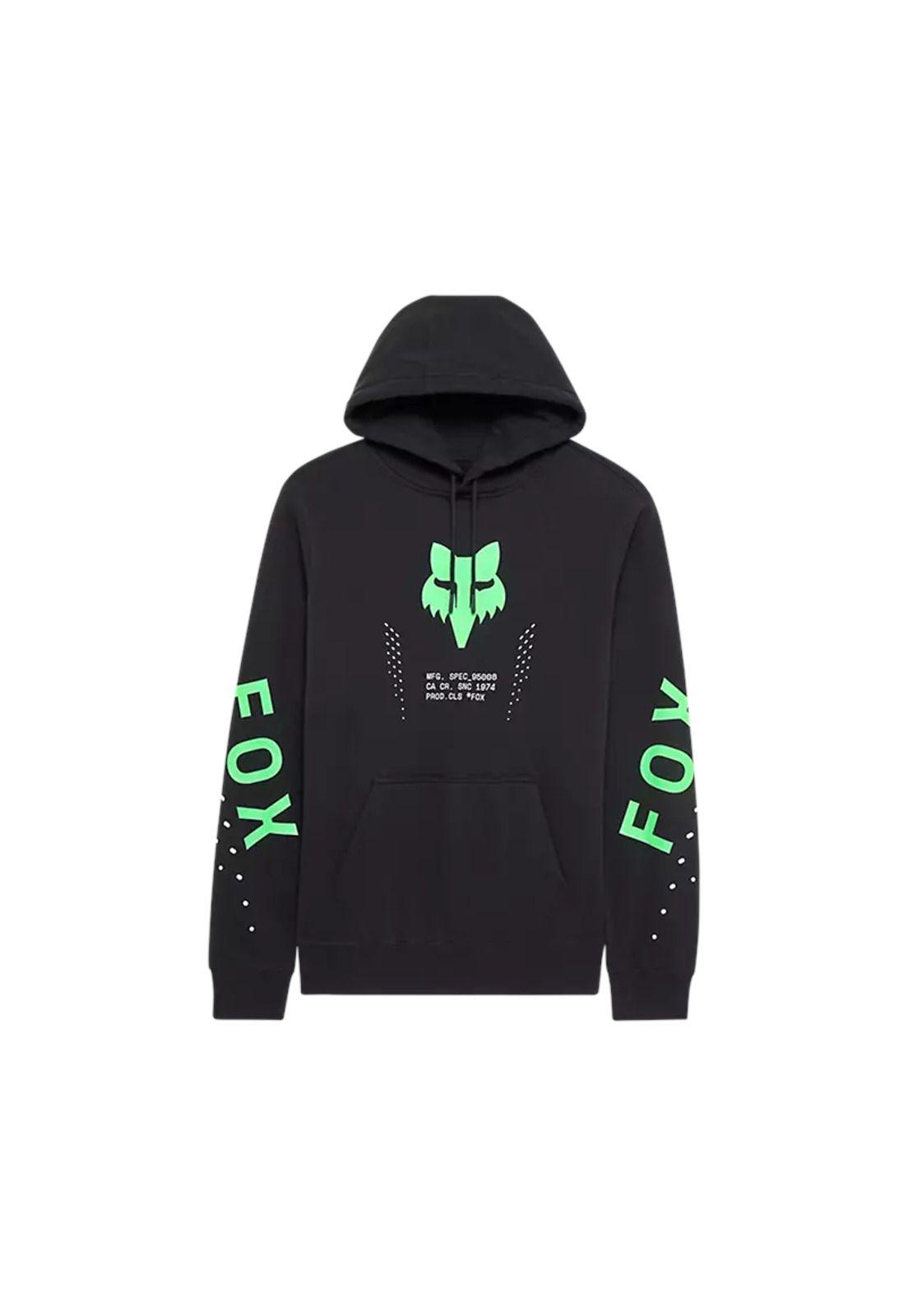 Poleron Lifestyle Shield Negro Fox-0