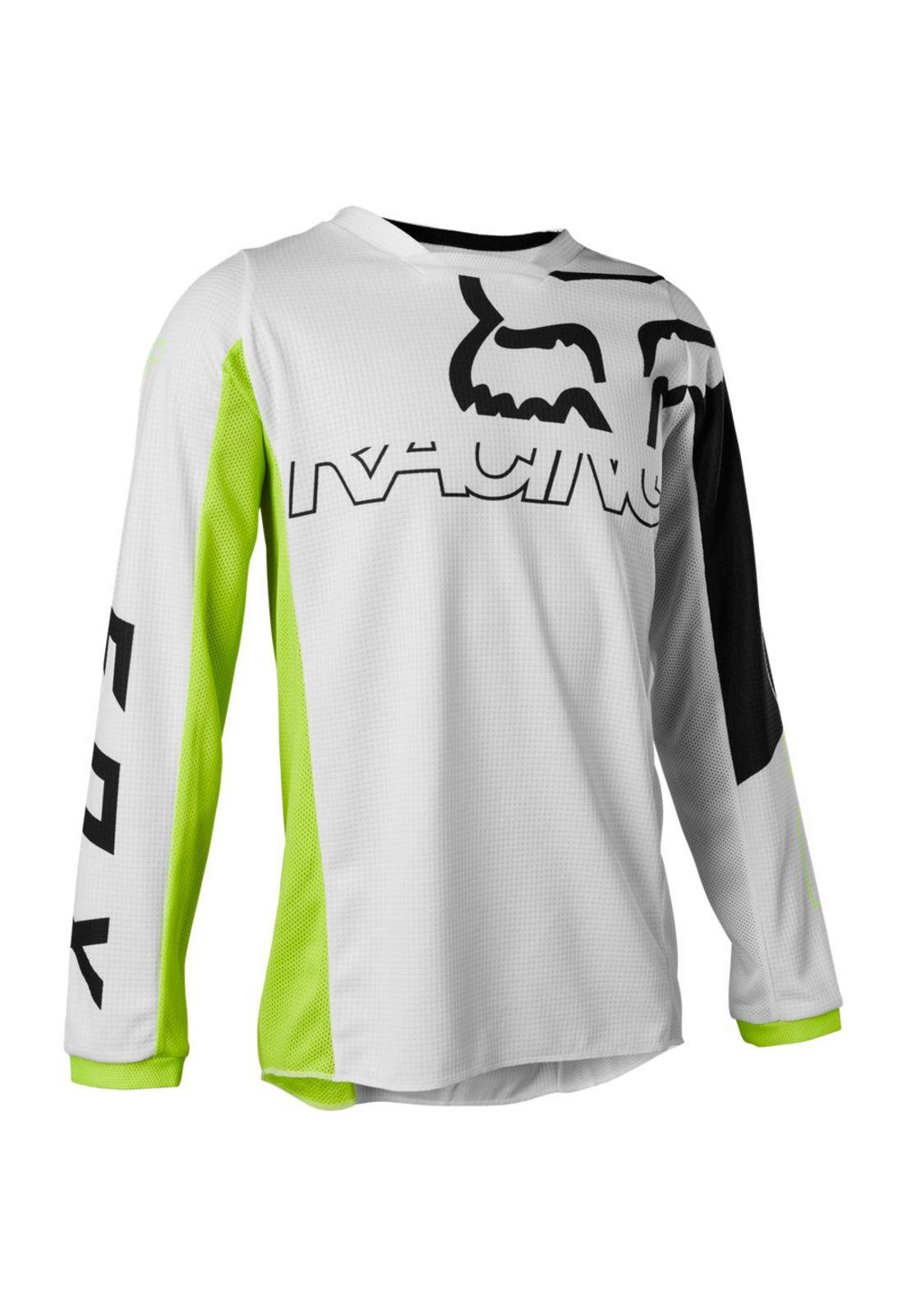 Polera Moto Niño 180 Skew Amarillo Fox-0