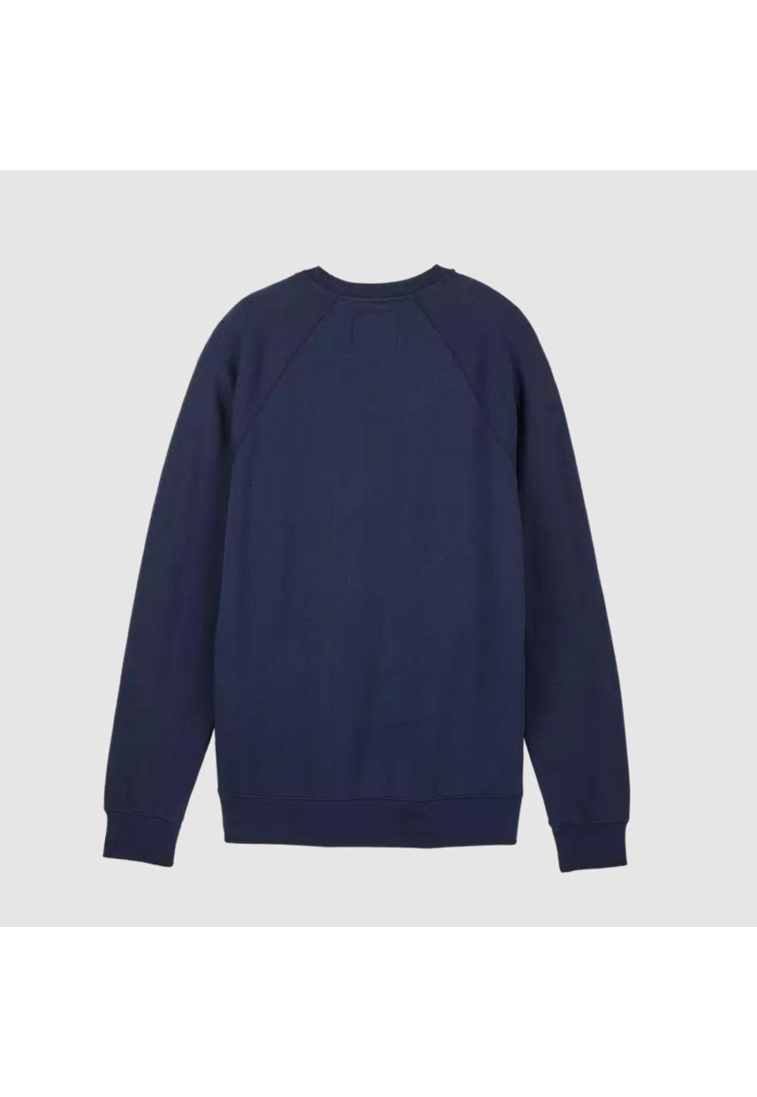 Poleron Lifestyle Sin Capucha Absolute Crew Azul Marino Fox-1
