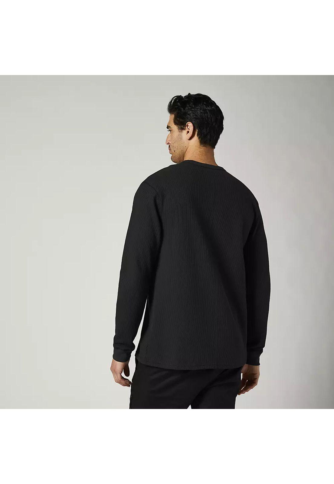 Polera Lifestyle Manga Larga Pinnacle Negro Fox-1
