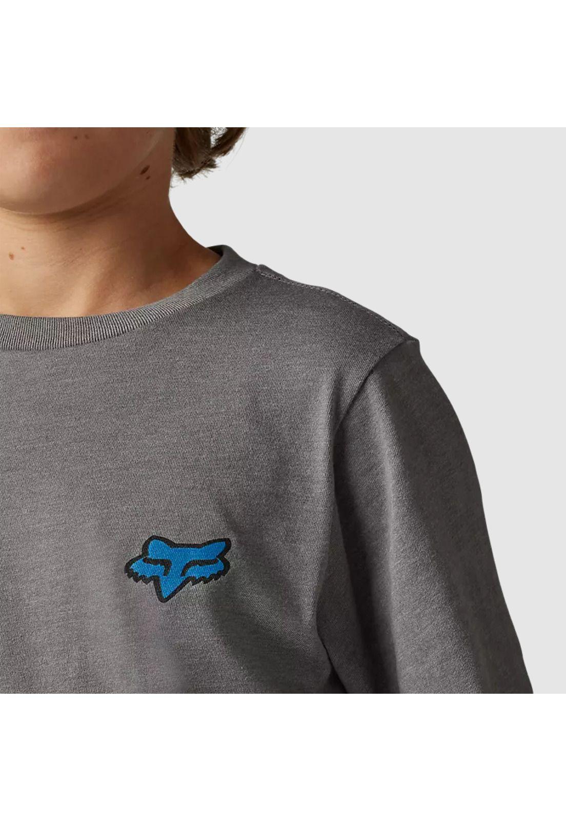 Polera Lifestyle Niño Morphic Gris Fox-2