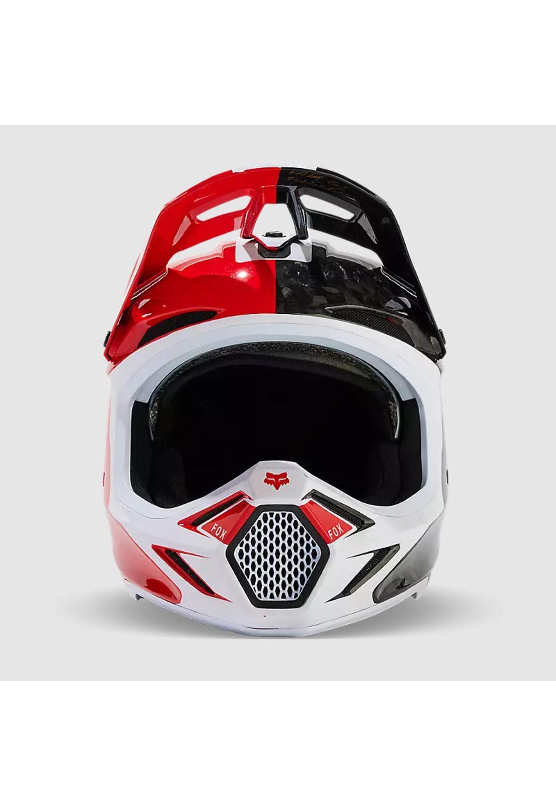 Casco Moto V3 RS Optical Rojo Fox-2