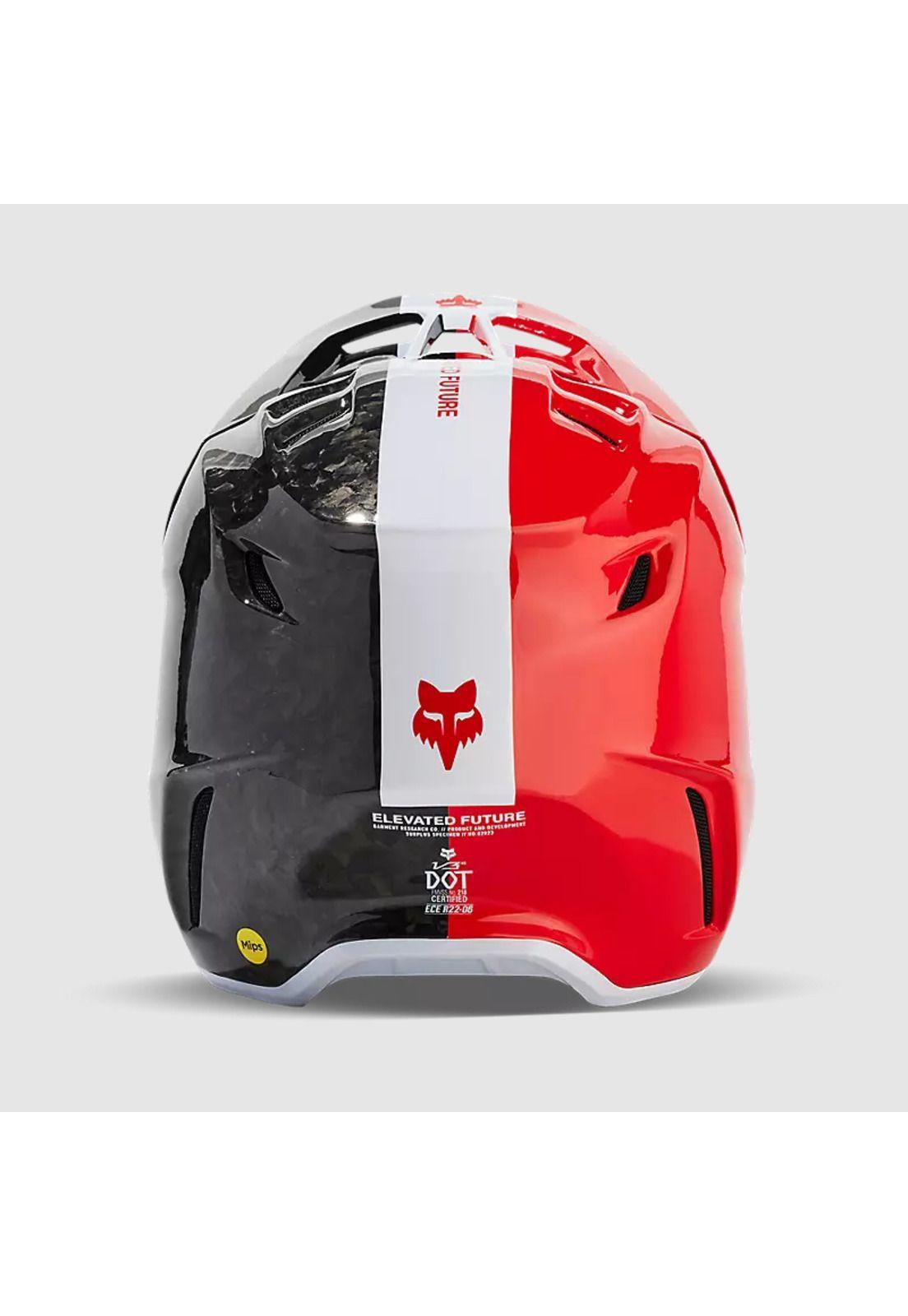 Casco Moto V3 RS Optical Rojo Fox-4