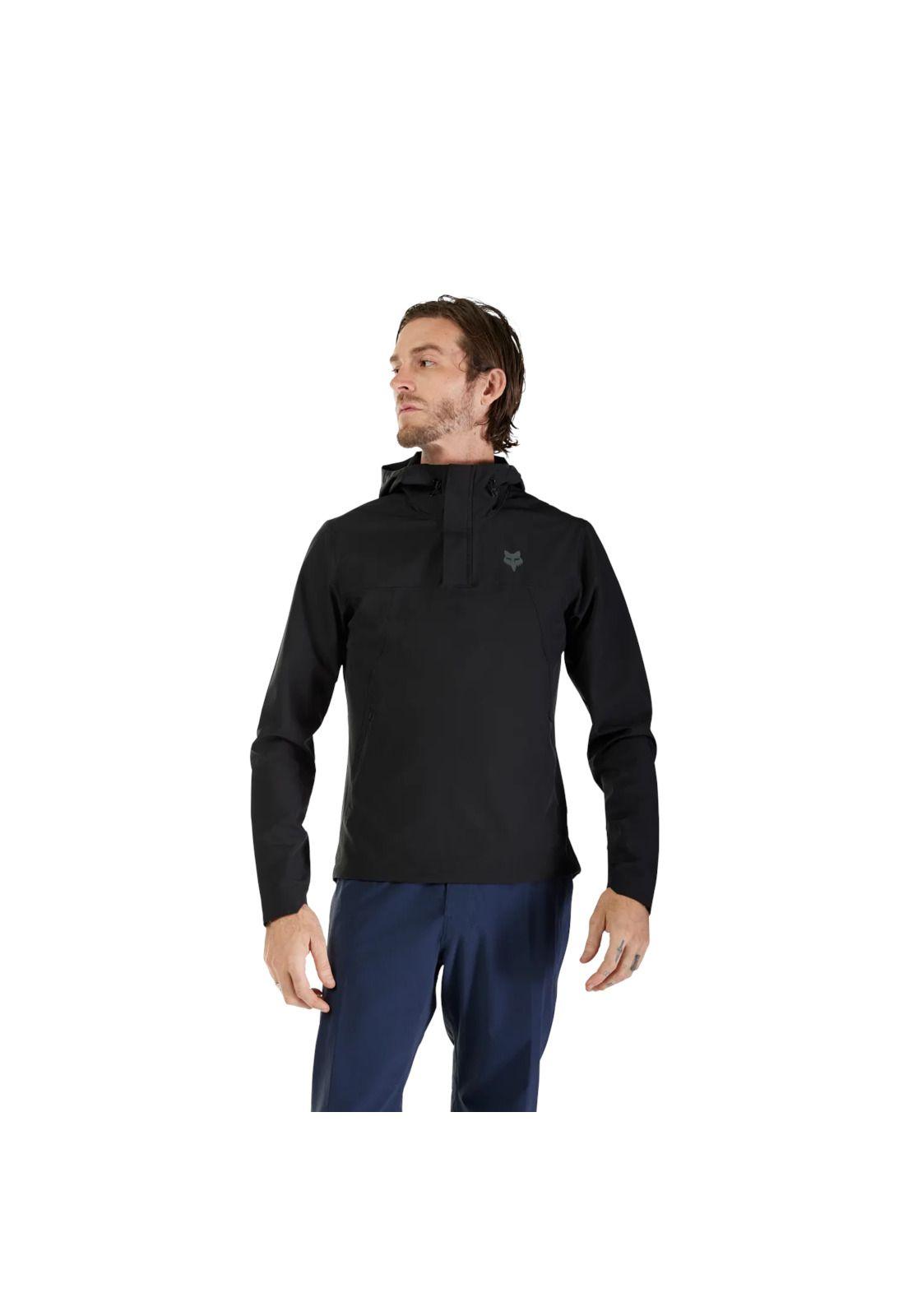 Chaqueta Cortaviento Bicicleta Ranger Negro Fox-2