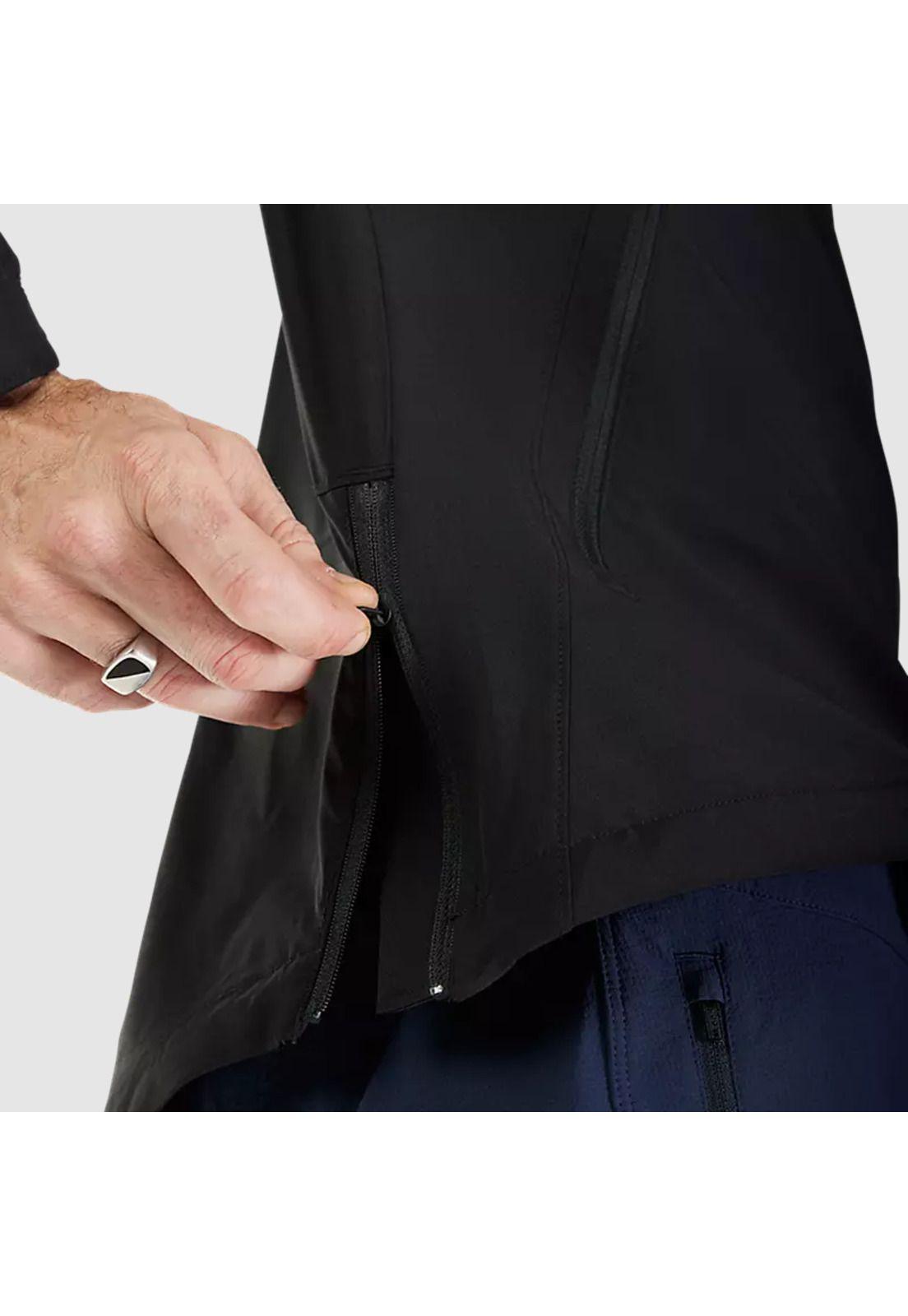 Chaqueta Cortaviento Bicicleta Ranger Negro Fox-5