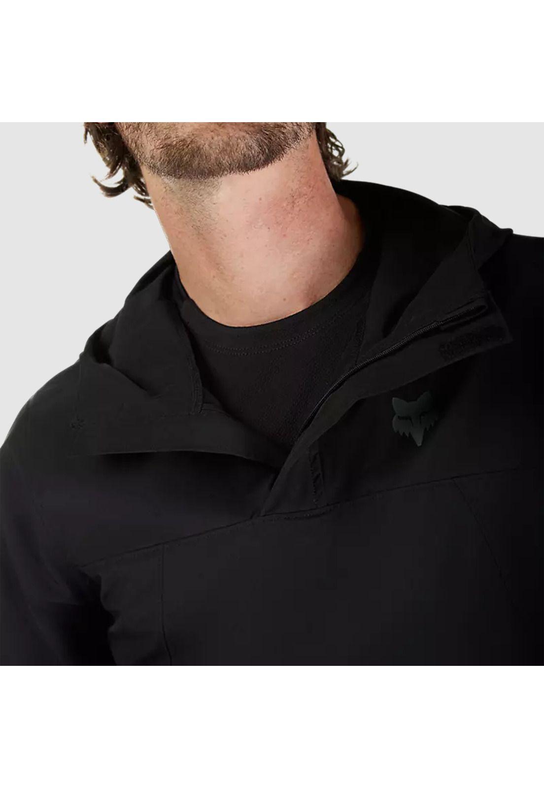 Chaqueta Cortaviento Bicicleta Ranger Negro Fox-7