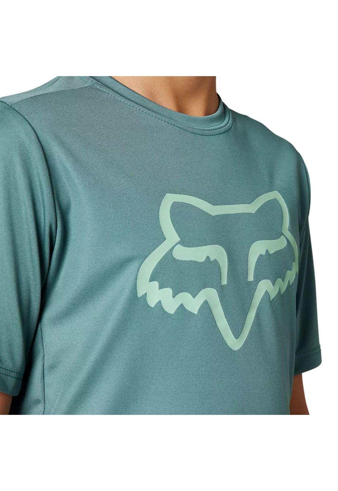 Polera Bicicleta Niño Ranger Celeste Fox-3